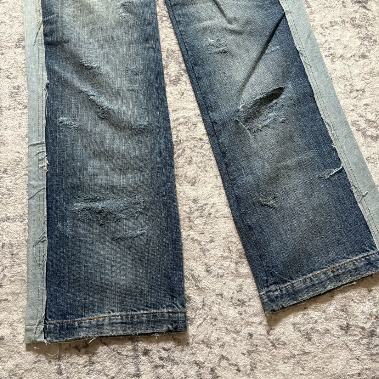Dolce & Gabbana Dolce & Gabbana Hybrid Distressed Blue Denim Jeans | Size 31 Size US 32 / EU 48 - 2 Thumbnail