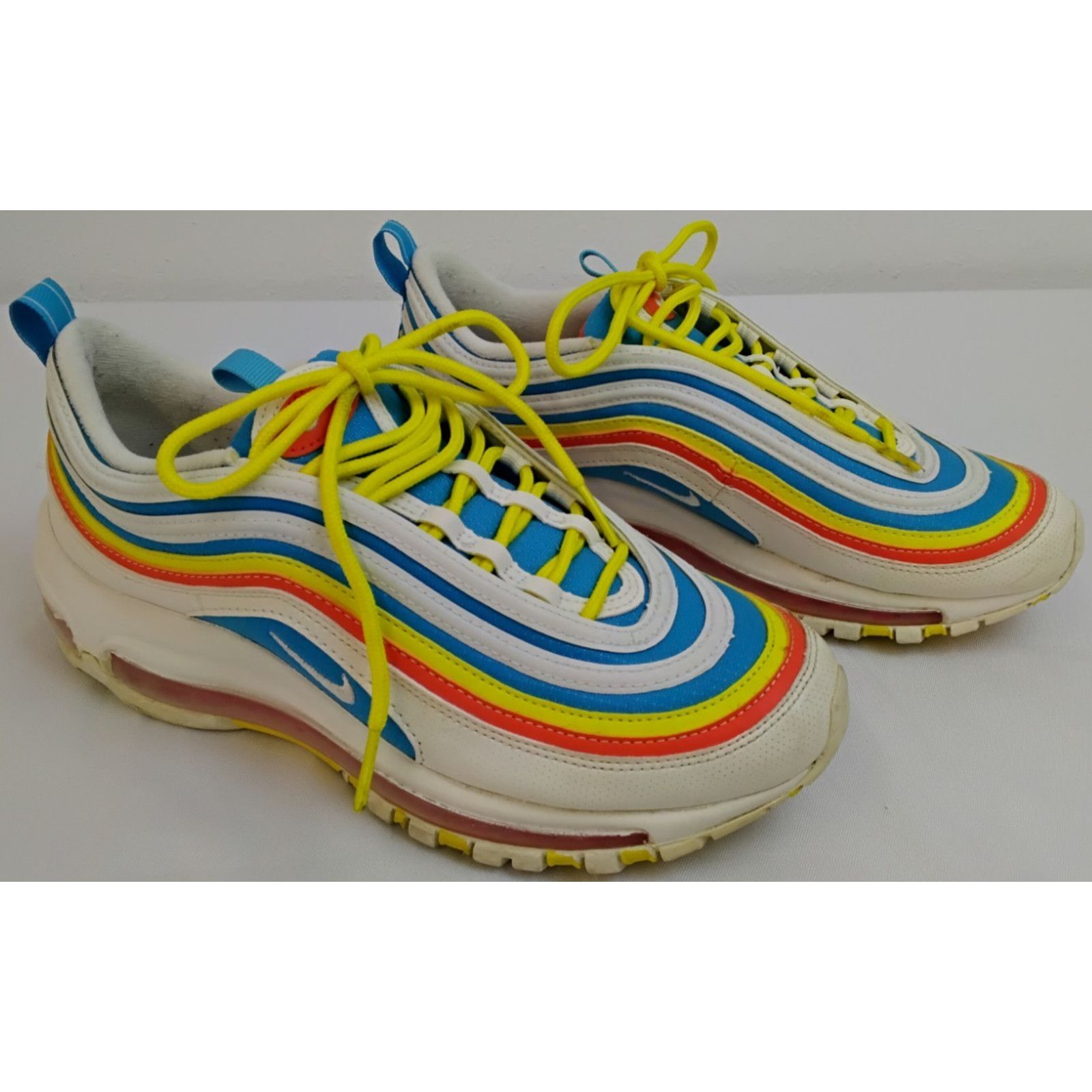 Nike Nike Air Max 97 Sneakers Youth Size 6 Blue/Orange White Size US 7 / IT 37 - 3 Thumbnail