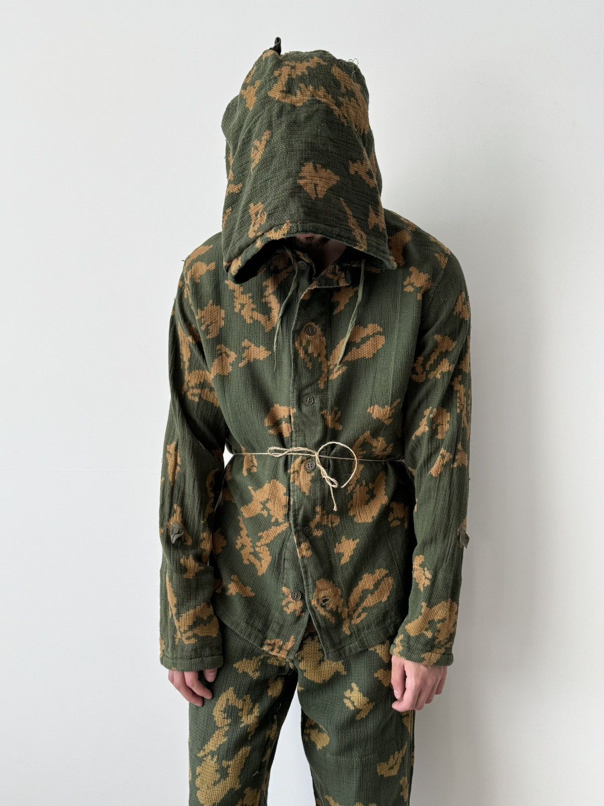 Vintage Vintage 80s Soviet Army KZS ‘Berezka’ Camo Sniper Suit Size US M / EU 48-50 / 2 - 1 Thumbnail