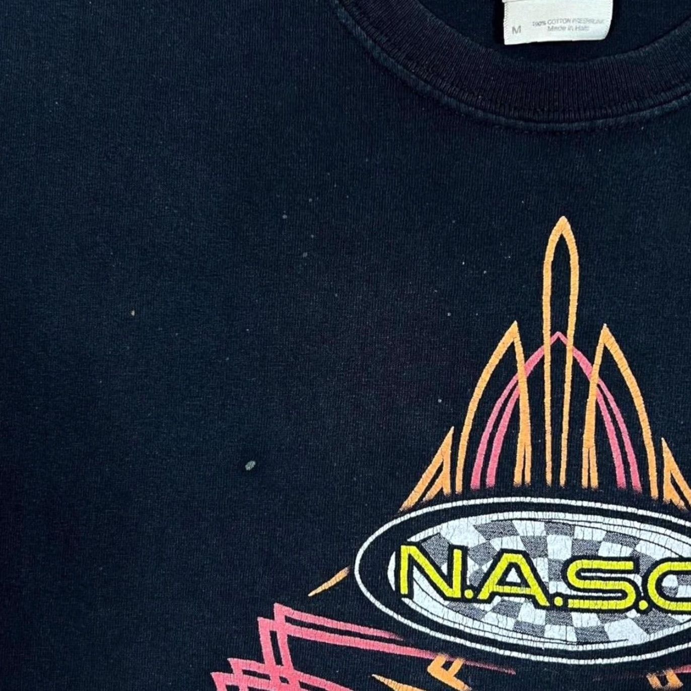 Gildan N.A.S.C. Street Rod Nationals Hot Rod Racing Black T-Shirt Medium Men Graphic Print Shirt Mens Short Sleeve Crew Neck Cotton Black 90s Size US M / EU 48-50 / 2 - 5 Thumbnail