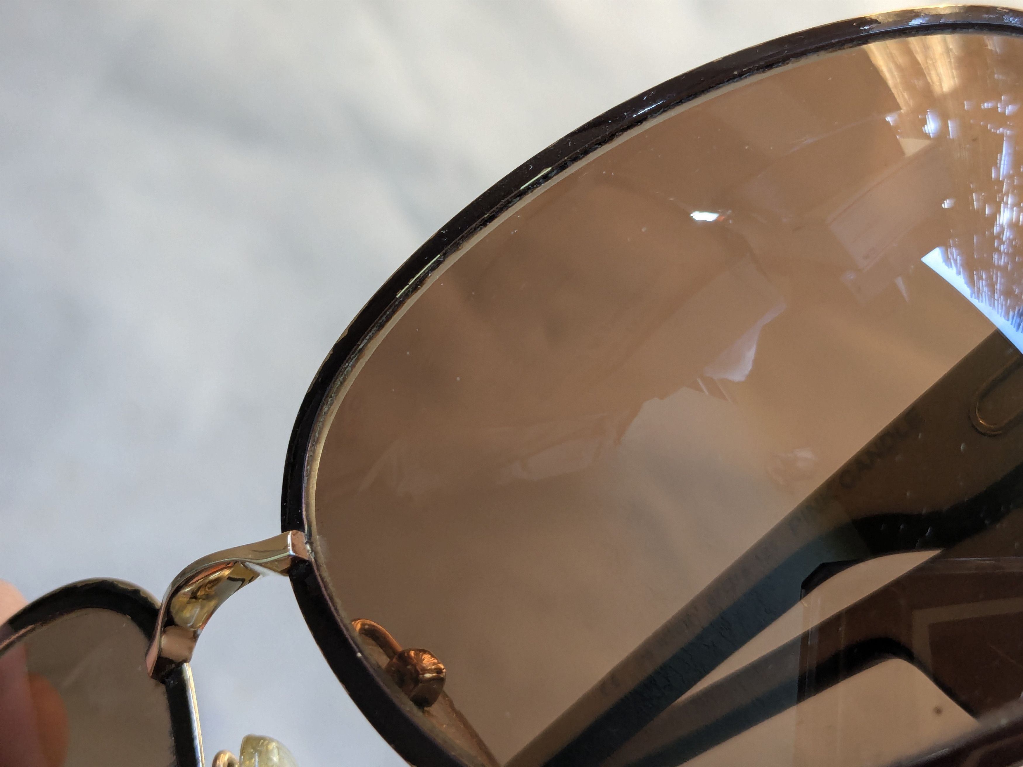 Chrome Hearts Chrome Hearts Aviator Sunglasses 'Pink Candle' Brown Gold Size ONE SIZE - 17 Thumbnail