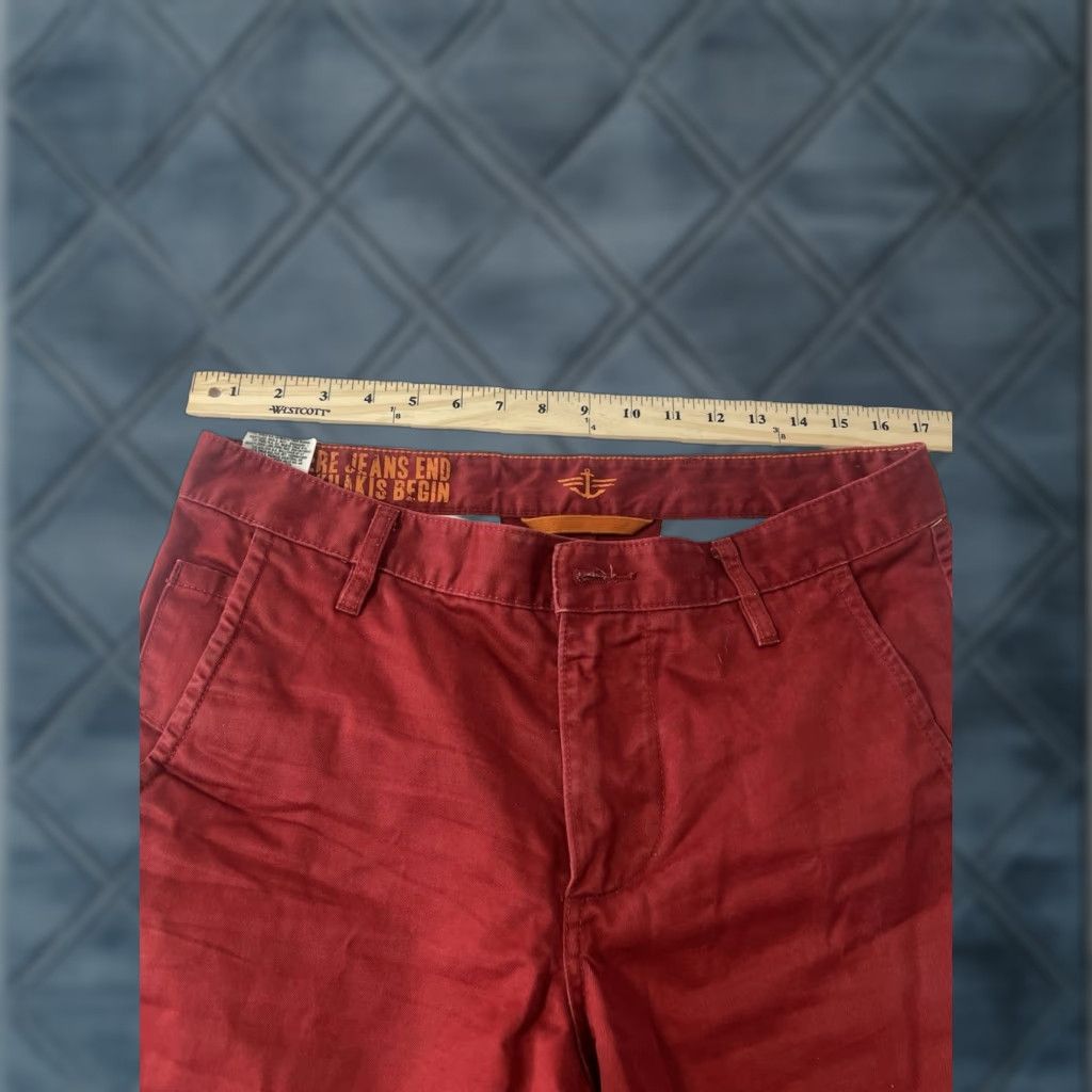 Dockers DOCKERS Pants Red 32X32 Chino Flat Front Classic Mens Casual Knit Stretch Logo Zipper Button Pockets 32 Inseam Regular Straight Size US 32 / EU 48 - 1 Thumbnail