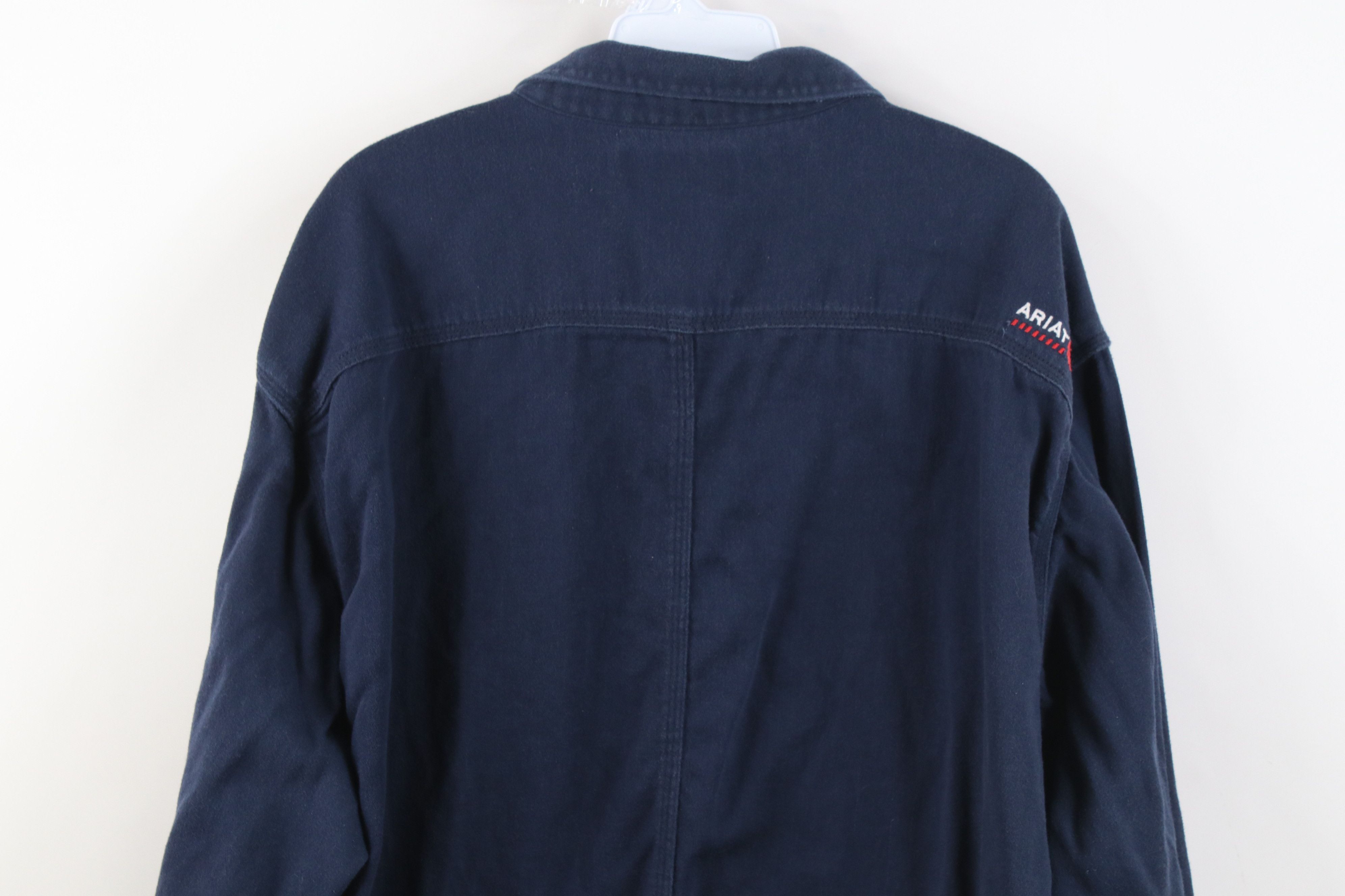 Ariat Ariat FR Fire Flame Resistant Flannel Button Shirt Workwear Size US XXL / EU 58 / 5 - 16 Thumbnail