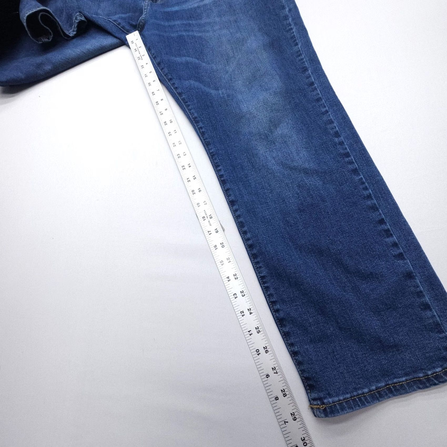 Lucky Brand Lucky Brand 221 Straight Jeans Mens 38 x 30 Blue Dark Wash Stretch Denim Flex Size US 38 / EU 54 - 5 Thumbnail