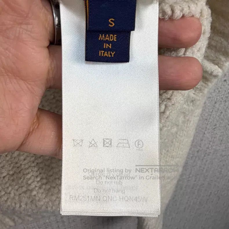 Louis Vuitton Louis Vuitton Letter Logo Intarsia Teddy Crew Neck Long Sl Size US S / EU 44-46 / 1 - 5 Thumbnail