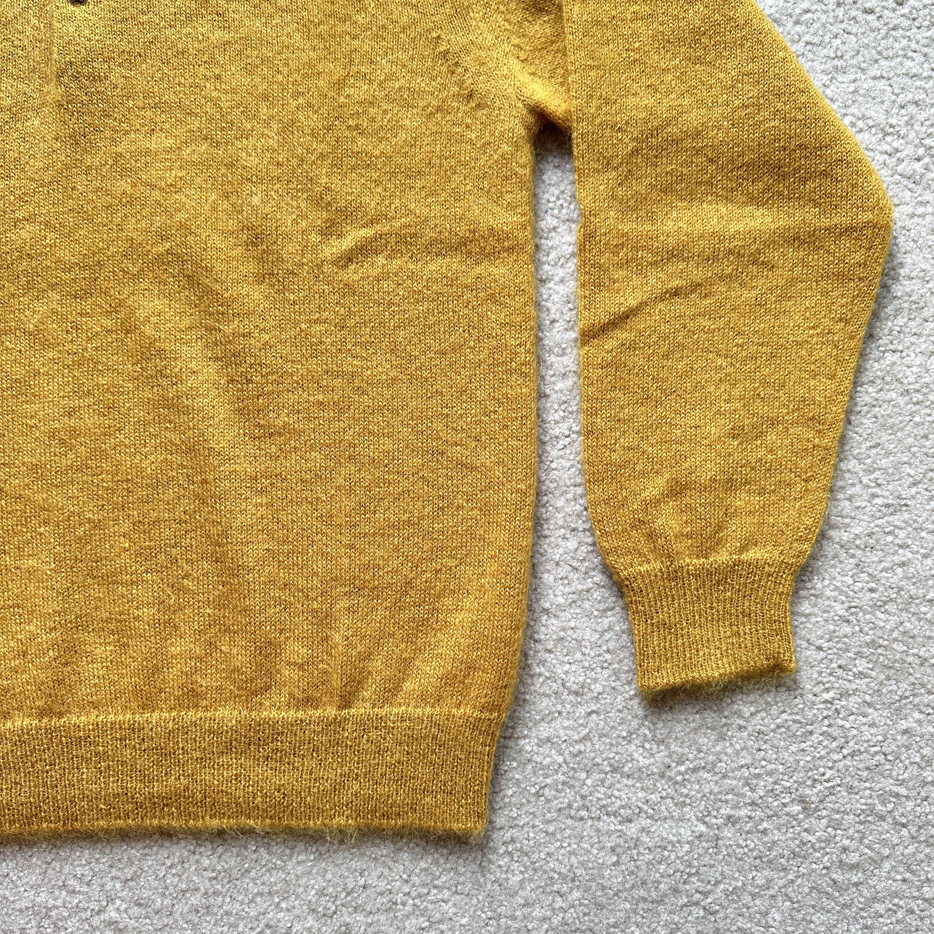 Batoner Batoner Pure 100% Mohair Polo Shirt Wool Collared Sweater Size US L / EU 52-54 / 3 - 3 Thumbnail