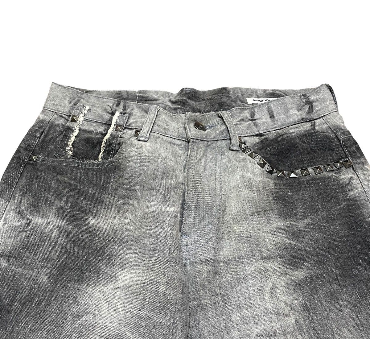 semanticdesign Very Rare Vintage Semantic Design Flared Hagi Jeans 1990s Size US 30 / EU 46 - 3 Thumbnail