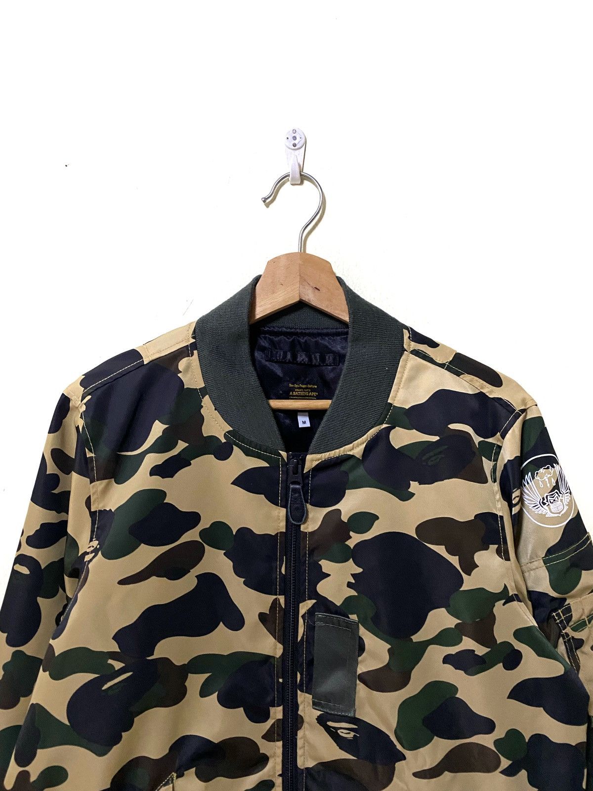 アベイシングエイプ 1ST CAMO HALF MA1 A BATHING APE MA-1ジャケット