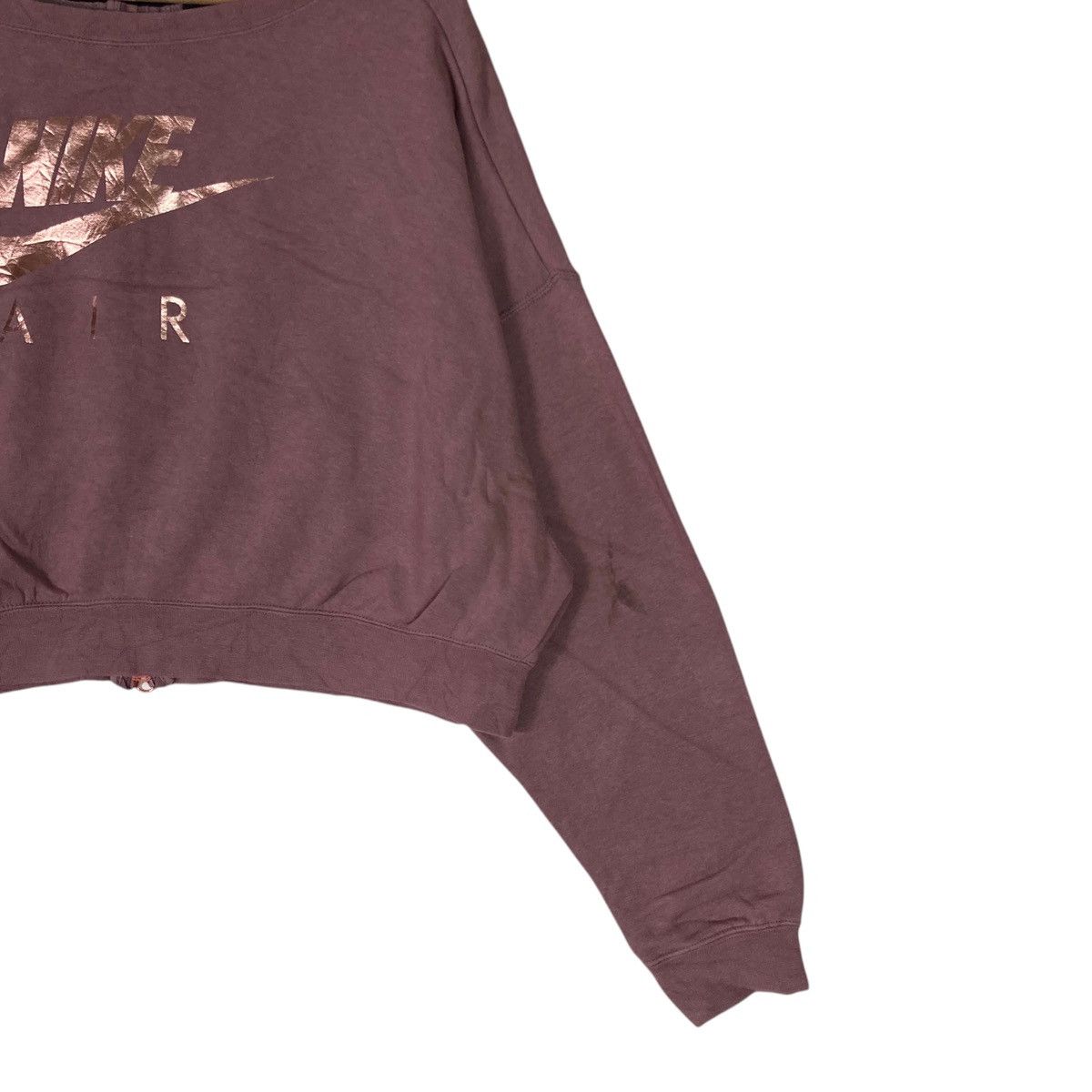 Nike Vintage Nike Air Crop Top Pullover Jumper Sweatshirt Size XL / US 12-14 / IT 48-50 - 4 Thumbnail