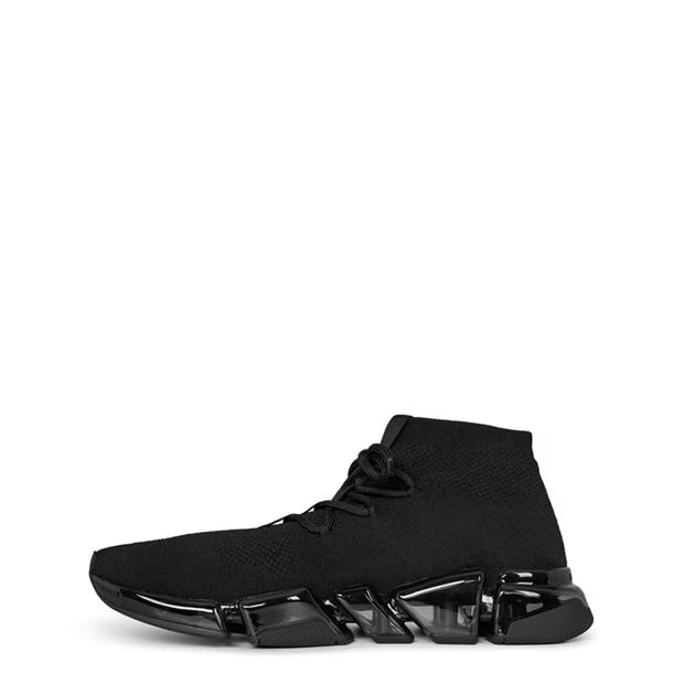 Balenciaga Speed 2.0 Clear Sole Lace-Up Sneakers Size US 10 / EU 43 - 2 Thumbnail