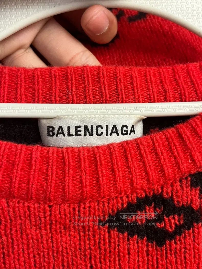 Balenciaga Balenciaga Barrage Printed Logo Sweater Size US M / EU 48-50 / 2 - 3 Thumbnail