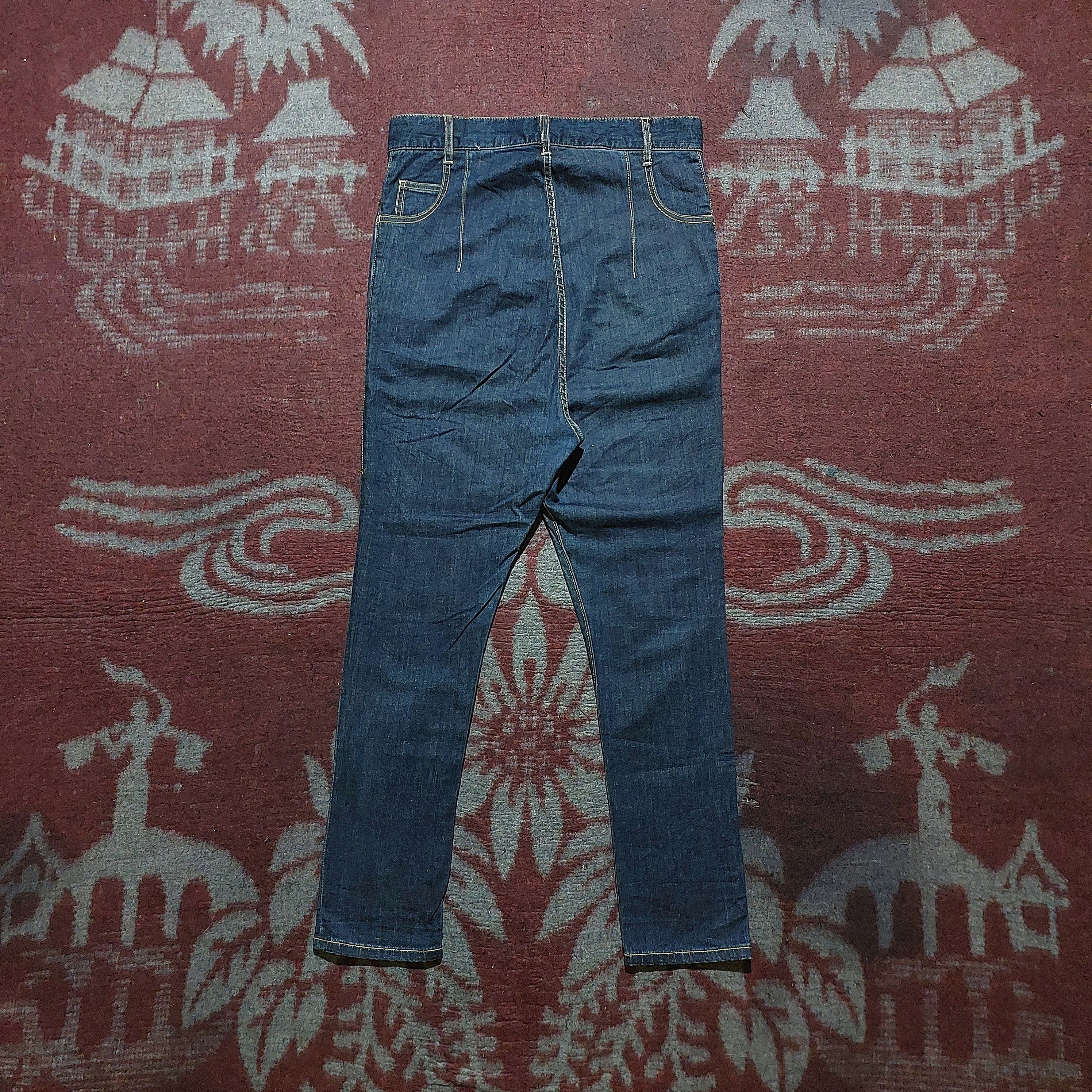 mercibeaucoup Mercibeaucoup Japan drop crotch front pocket denim jeans Size US 32 / EU 48 - 2 Thumbnail