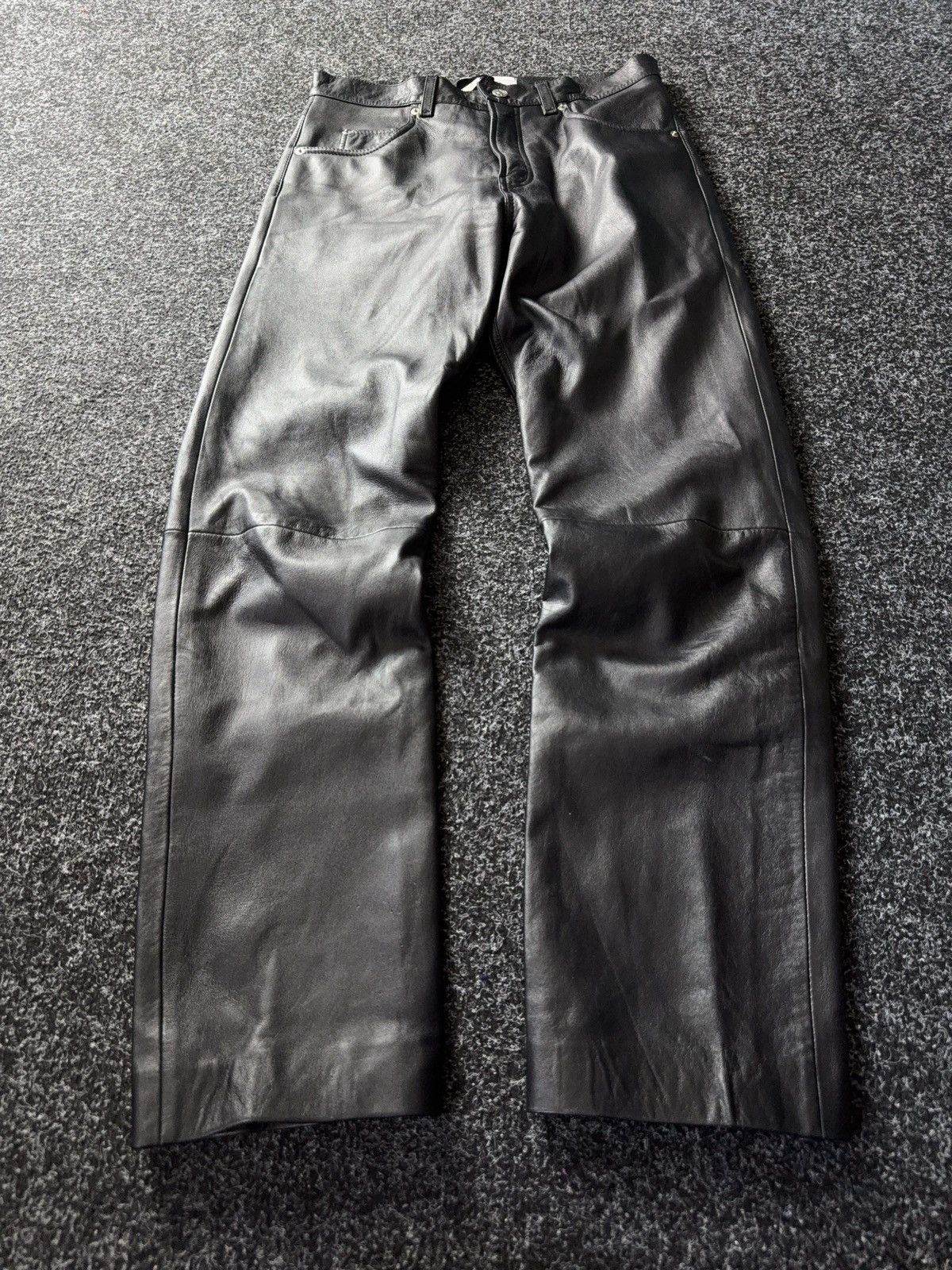 Japanese Brand Vtg Leather pants Japan style racing motor Y2K LGB Style Size US 30 / EU 46 - 1 Thumbnail