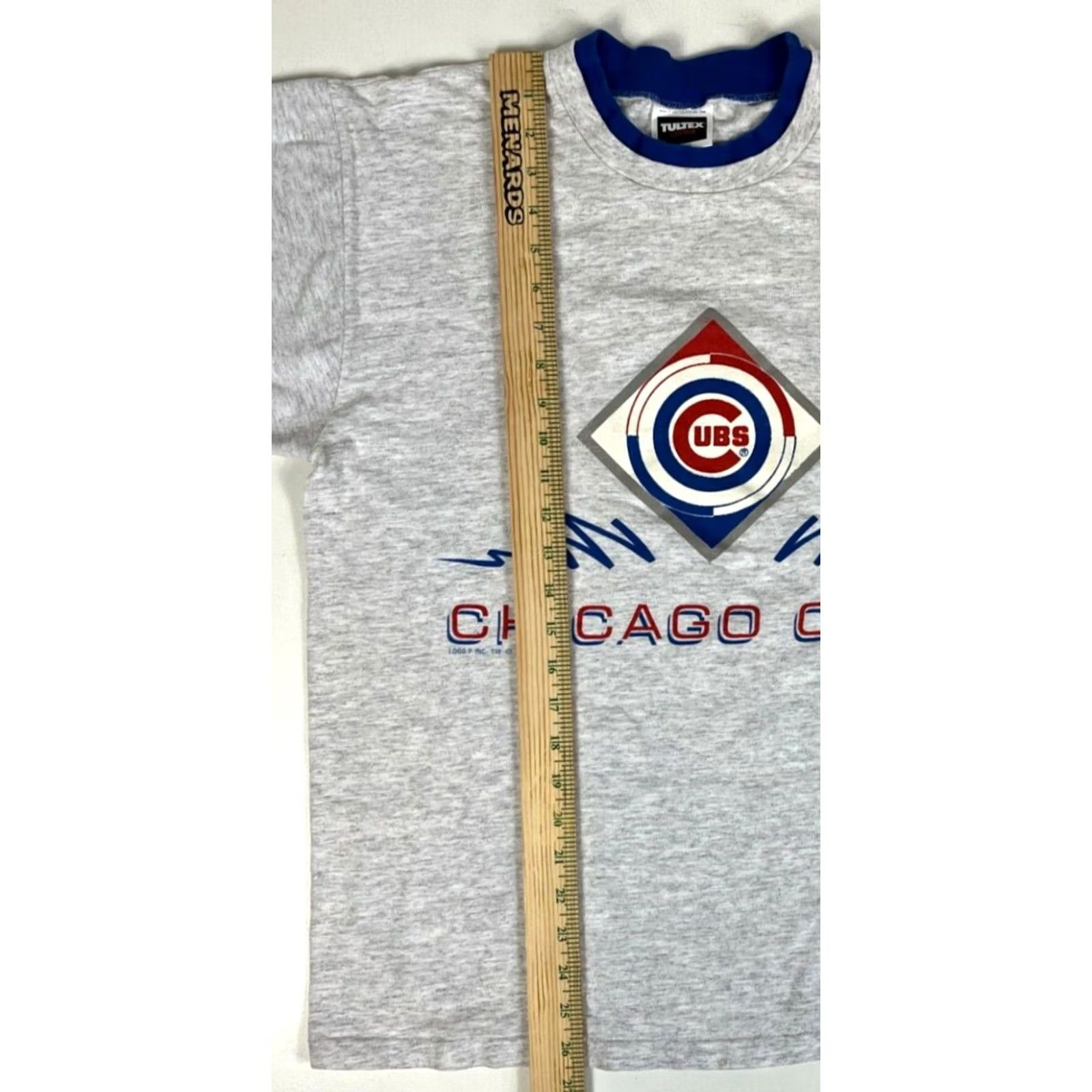 Tultex VINTAGE Chicago Cubs T-Shirt 1992 Tultex Regular Size L Gray Adults Mens Size US L / EU 52-54 / 3 - 7 Thumbnail