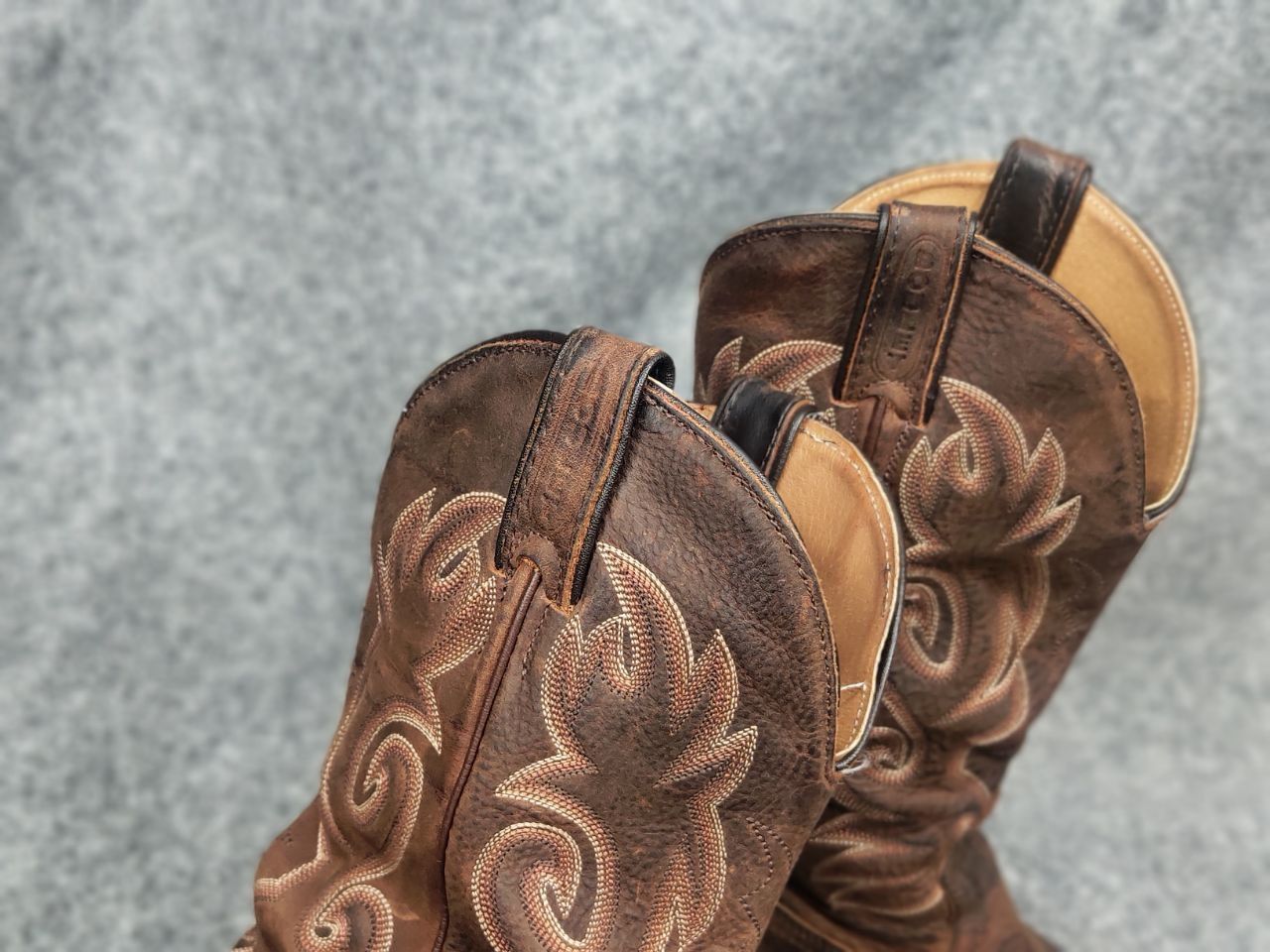 Boulet Vintage Boulet Canada Made Brown Western Cowboy W Boots Size US 7.5 / IT 37.5 - 19 Thumbnail