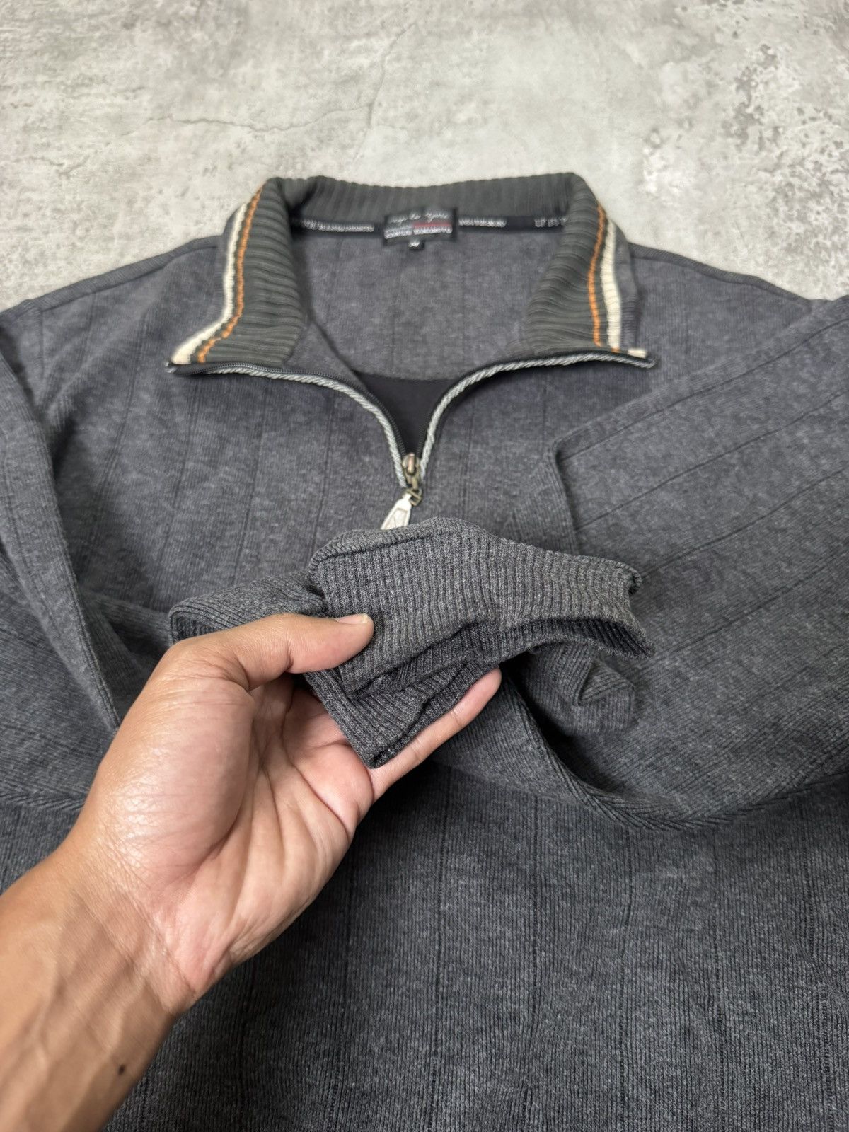 Kansai Yamamoto VINTAGE KANSAI YAMAMOTO SWEATER WITH HALF ZIPER Size US M / EU 48-50 / 2 - 4 Thumbnail