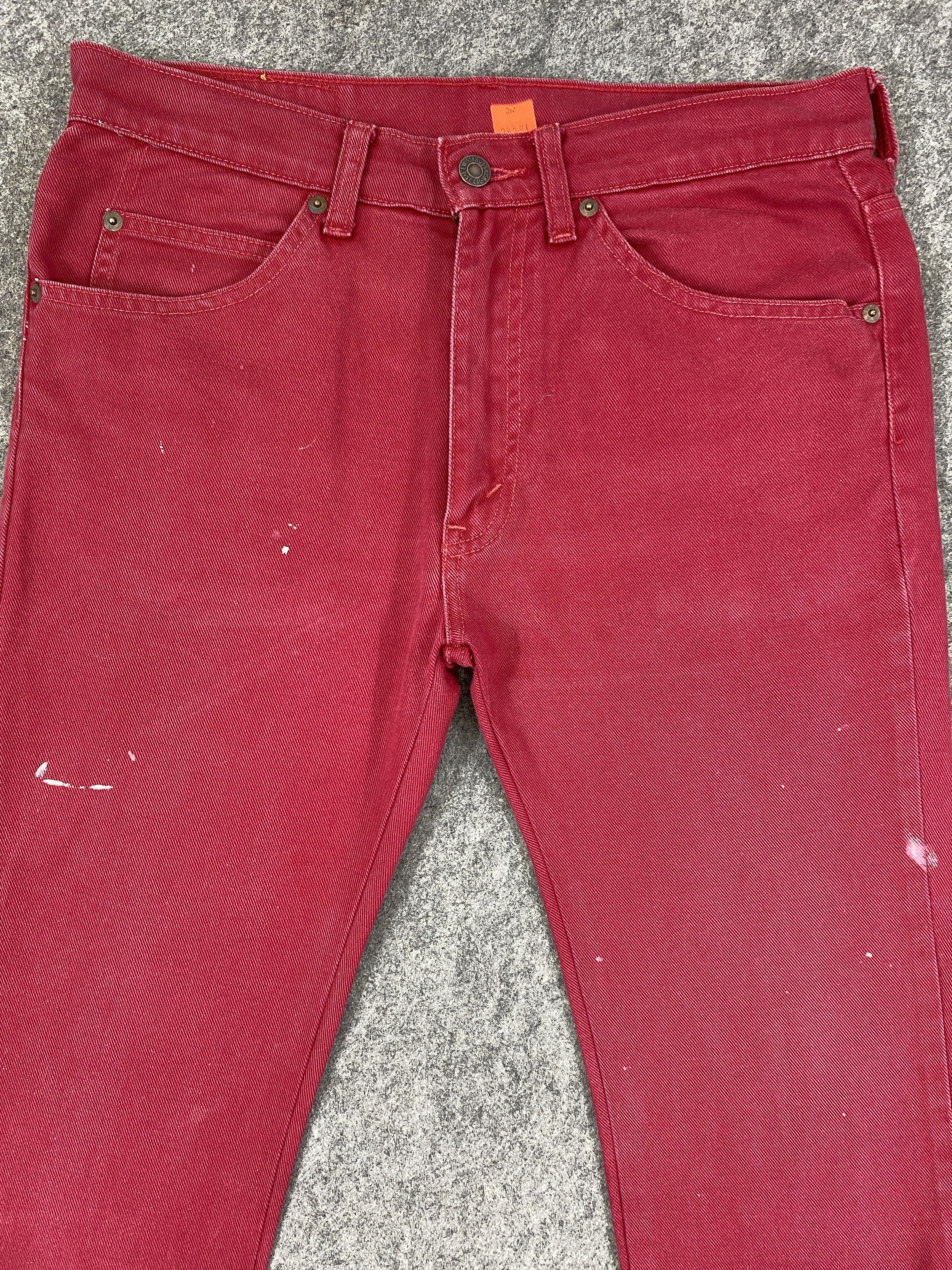 Levi's Red Vintage Levi's 517 Flare Bootcut 31x27 Denim -JN2424 Size US 31 - 3 Thumbnail