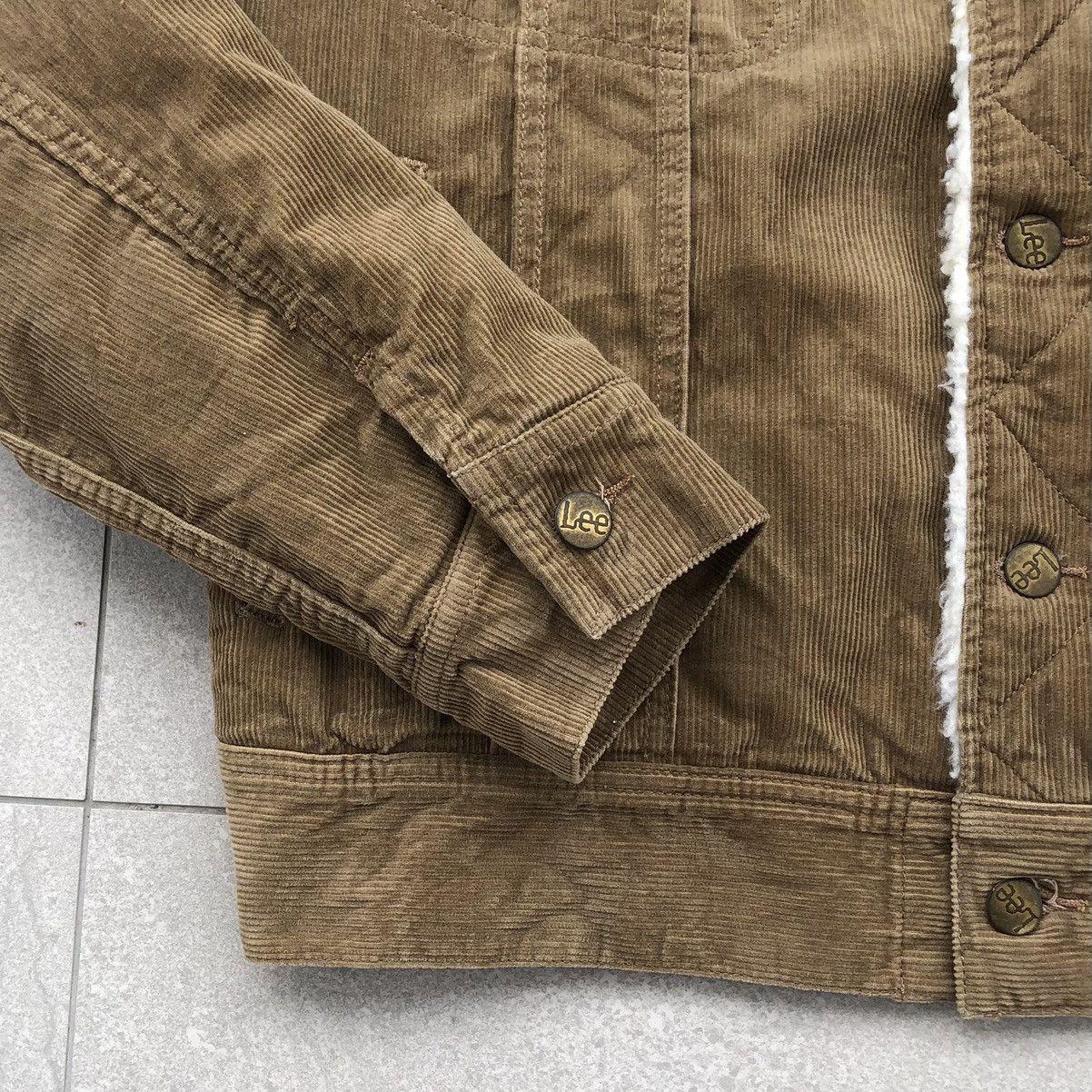 Lee Vintage Storm Rider Lee Lined Sherpa Corduroy Trucker Jacket Size US M / EU 48-50 / 2 - 8 Thumbnail