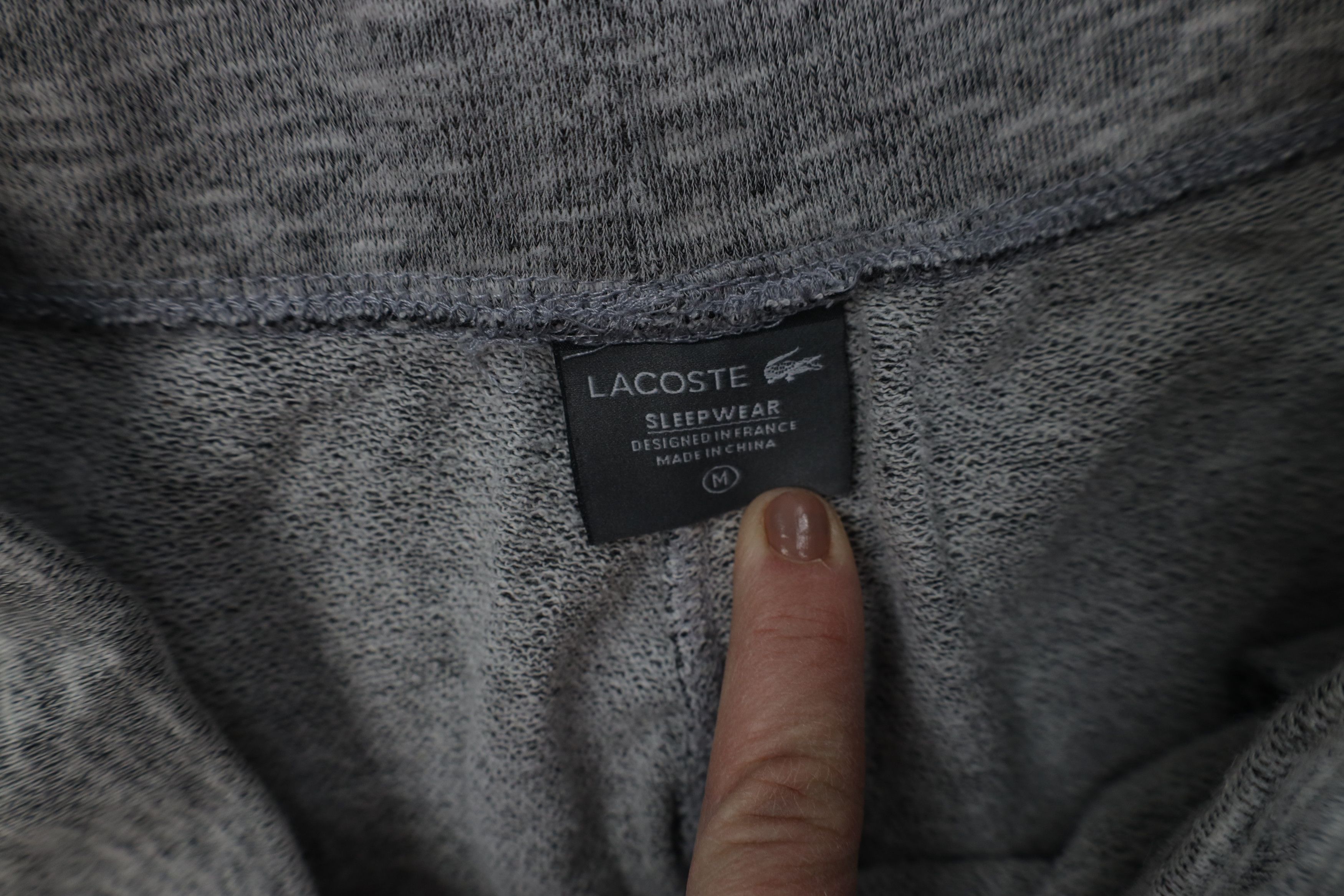 Lacoste Lacoste Croc Logo Jersey Knit Sweatpants Joggers Pants Gray Size US 34 / EU 50 - 8 Thumbnail