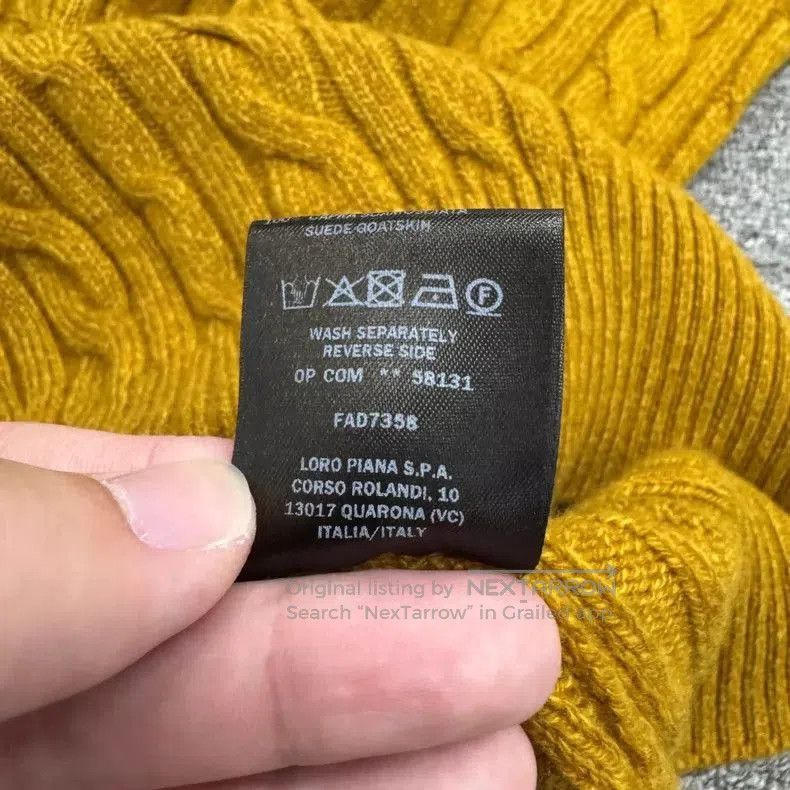 Loro Piana Loro Piana Wool Cable Knit Sweater. Size US L / EU 52-54 / 3 - 4 Thumbnail