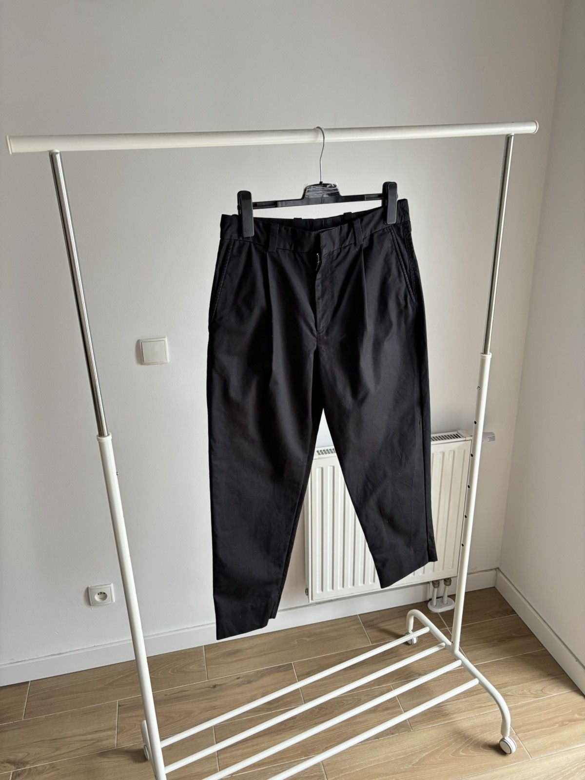 Acne Studios Acne Studios Black Cotton Pants Size US 33 - 1 Thumbnail