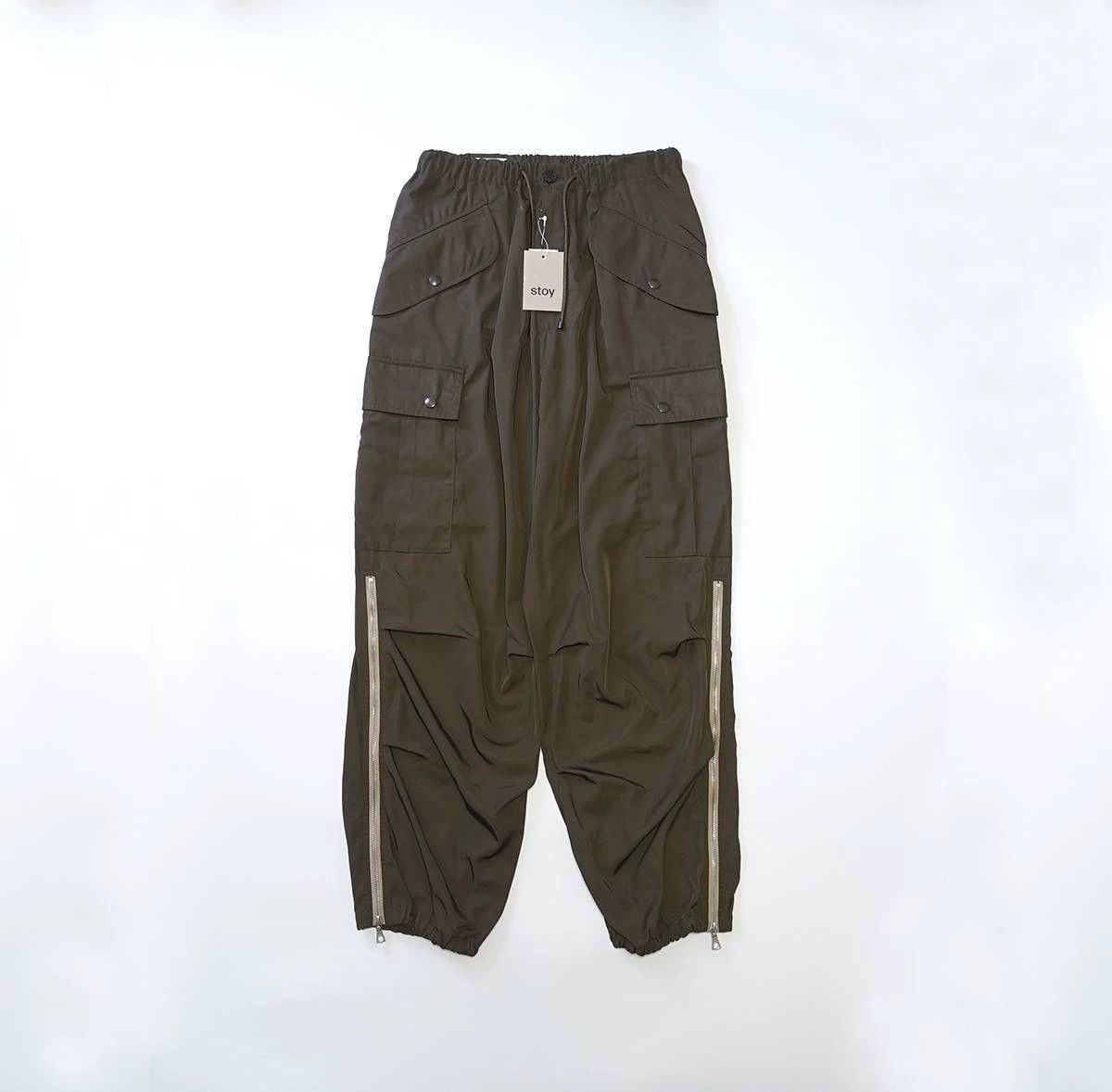 Dries Van Noten DRIES VAN NOTEN 24SS KHAKI ZIP TRACK PANTS M Size US 32 / EU 48 - 2 Thumbnail