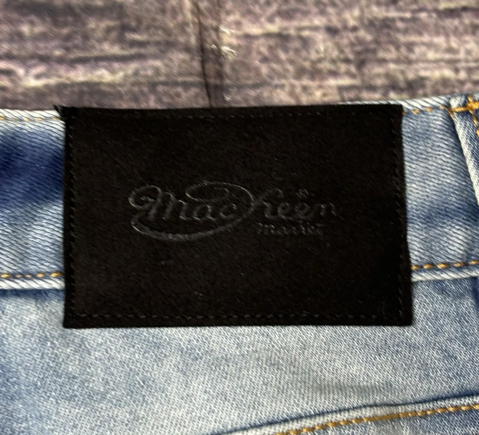 Andrew Mackenzie Mackeen Denim Jeans Men's 34x32 Distressed Flames Logo Size US 34 / EU 50 - 9 Thumbnail