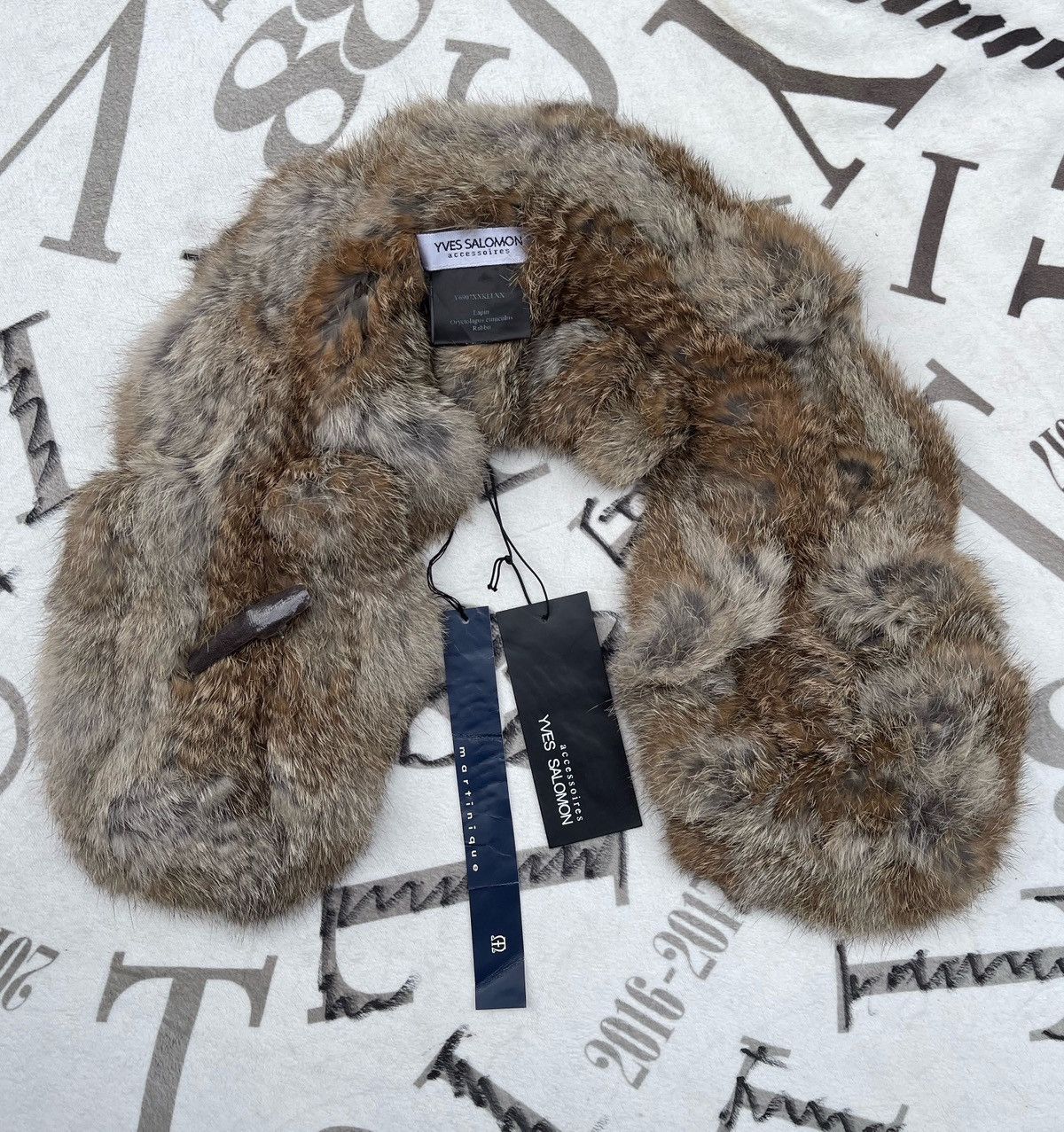Yves Salomon 🔥 Yves Salomon Real Lapin Rabbit Fur Scarf Size ONE SIZE - 3 Thumbnail