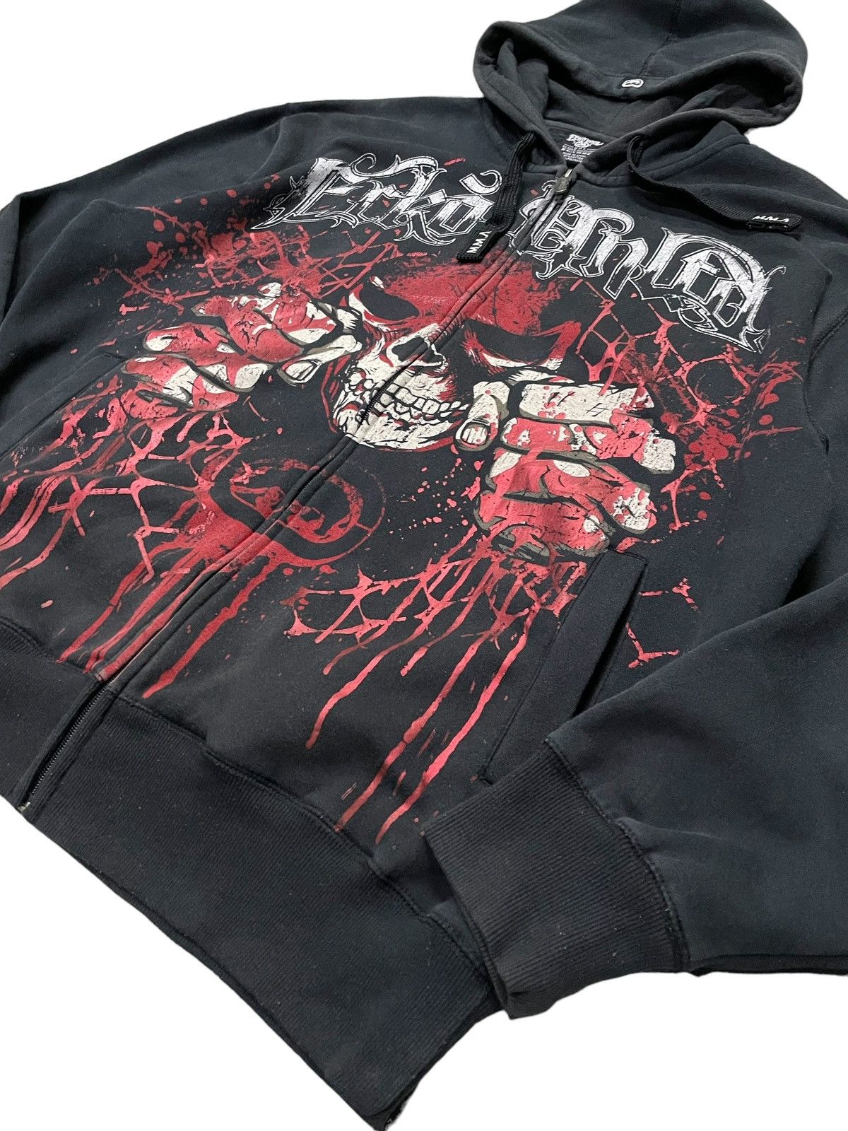Affliction 2000s Ecko M.M.A Elite Affliction Skull Hoodie Size US XL / EU 56 / 4 - 5 Thumbnail