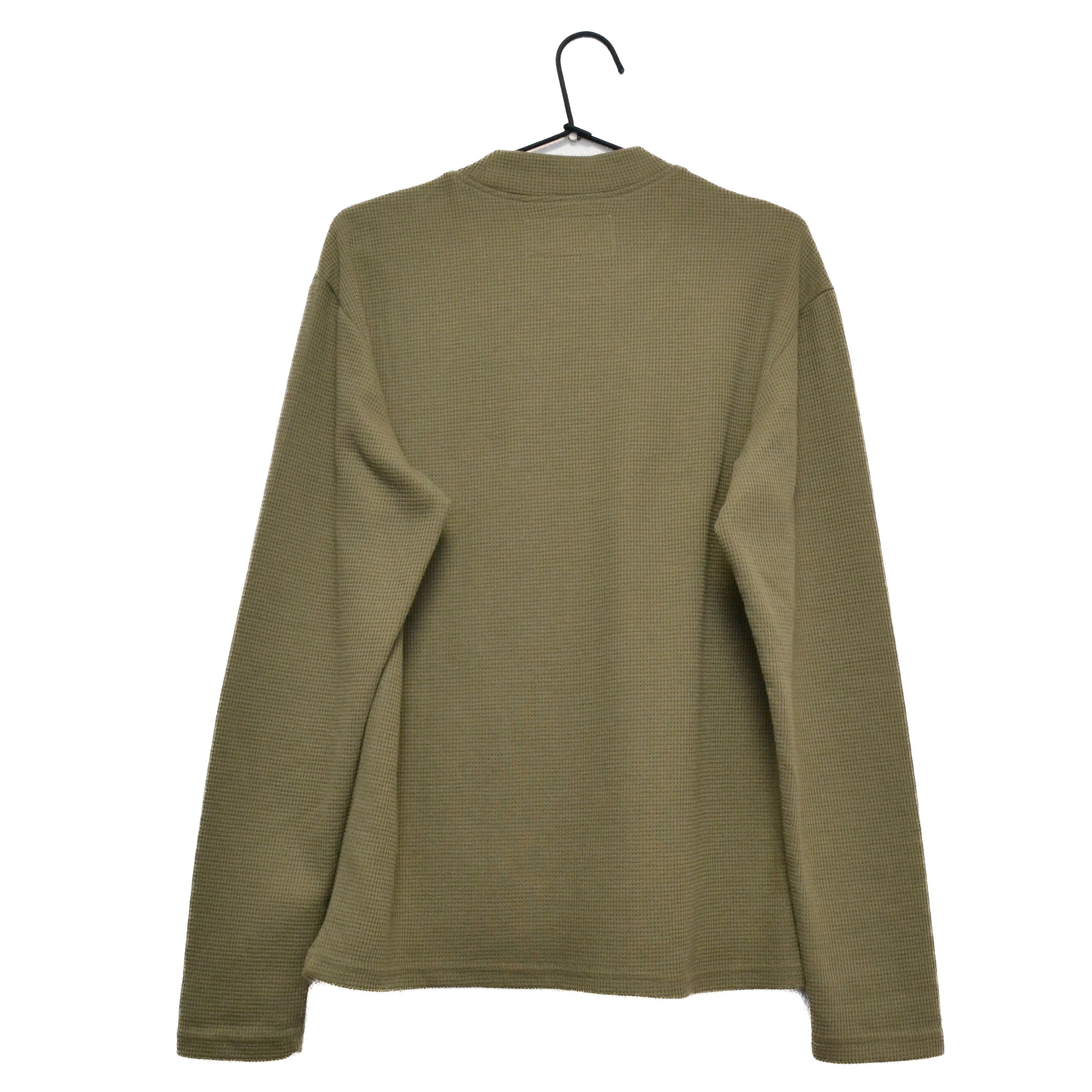 Corteiz Corteiz Guerillaz Alcatraz Green Khaki Waffle Sweatshirt Size US XS / EU 42 / 0 - 7 Thumbnail
