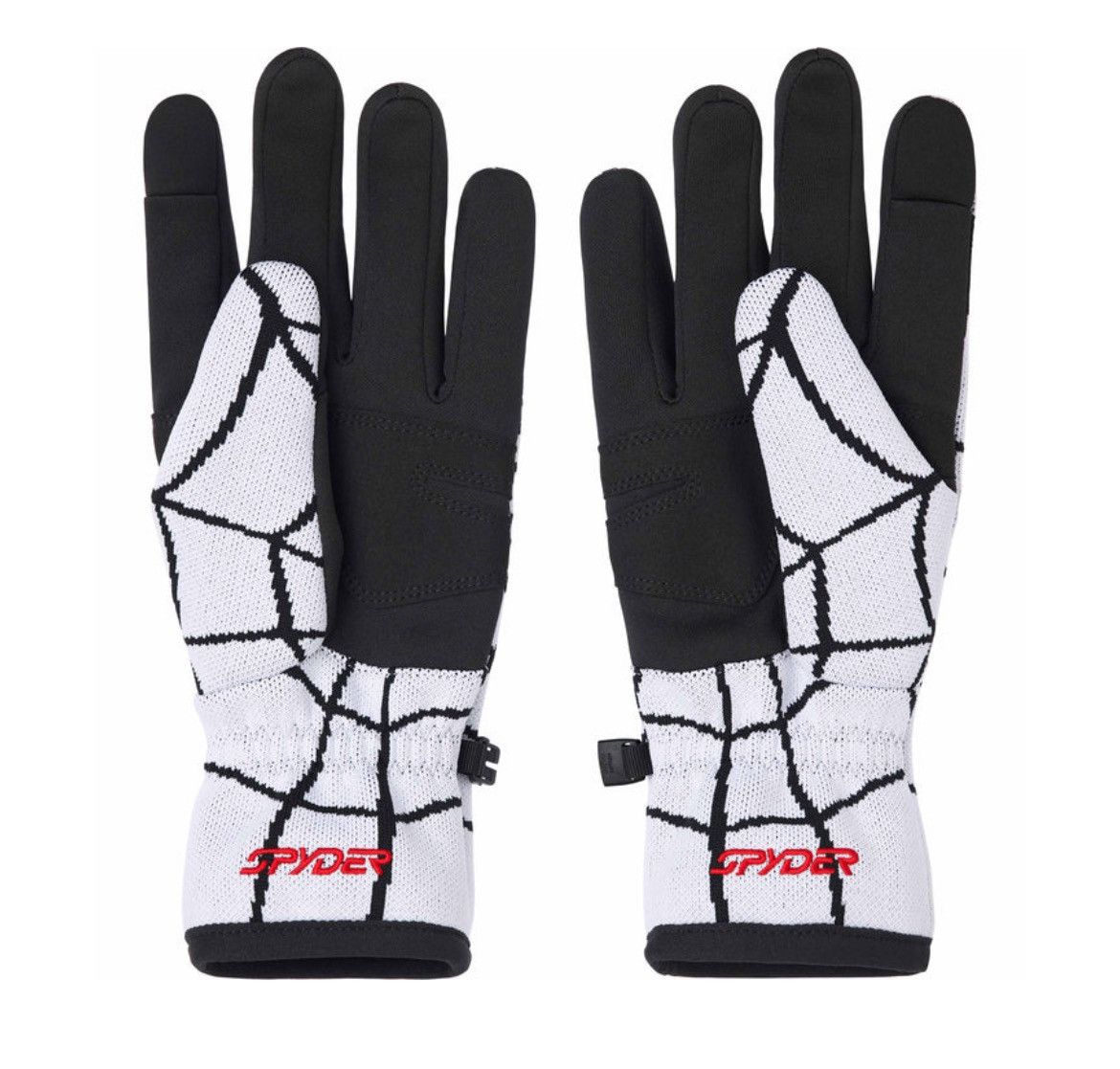 Spyder × Supreme Supreme Spyder Gloves White Size ONE SIZE - 2 Thumbnail
