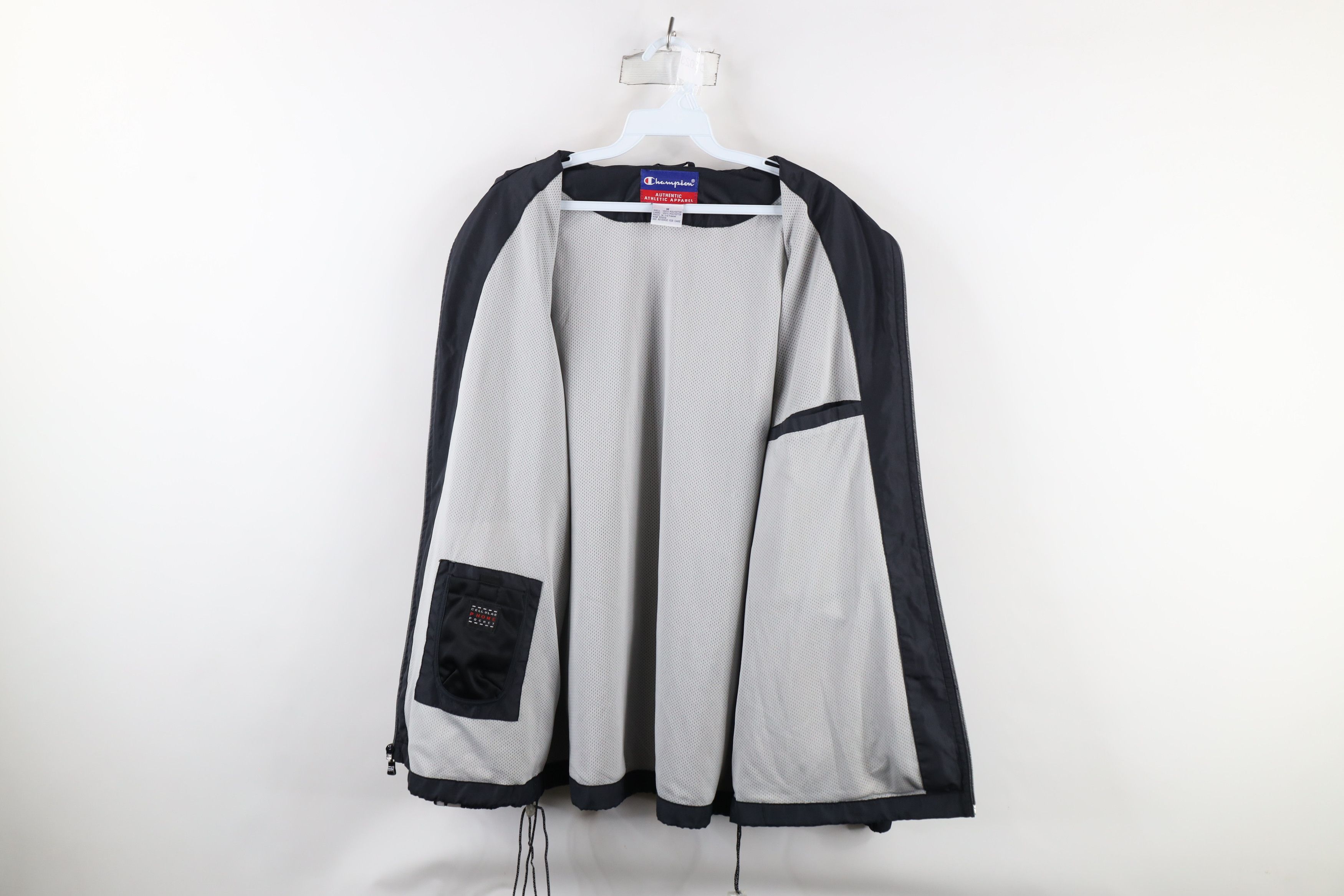 Champion × Vintage Vintage 90s Champion Full Zip Cafe Racer Windbreaker Jacket Size US M / EU 48-50 / 2 - 11 Thumbnail