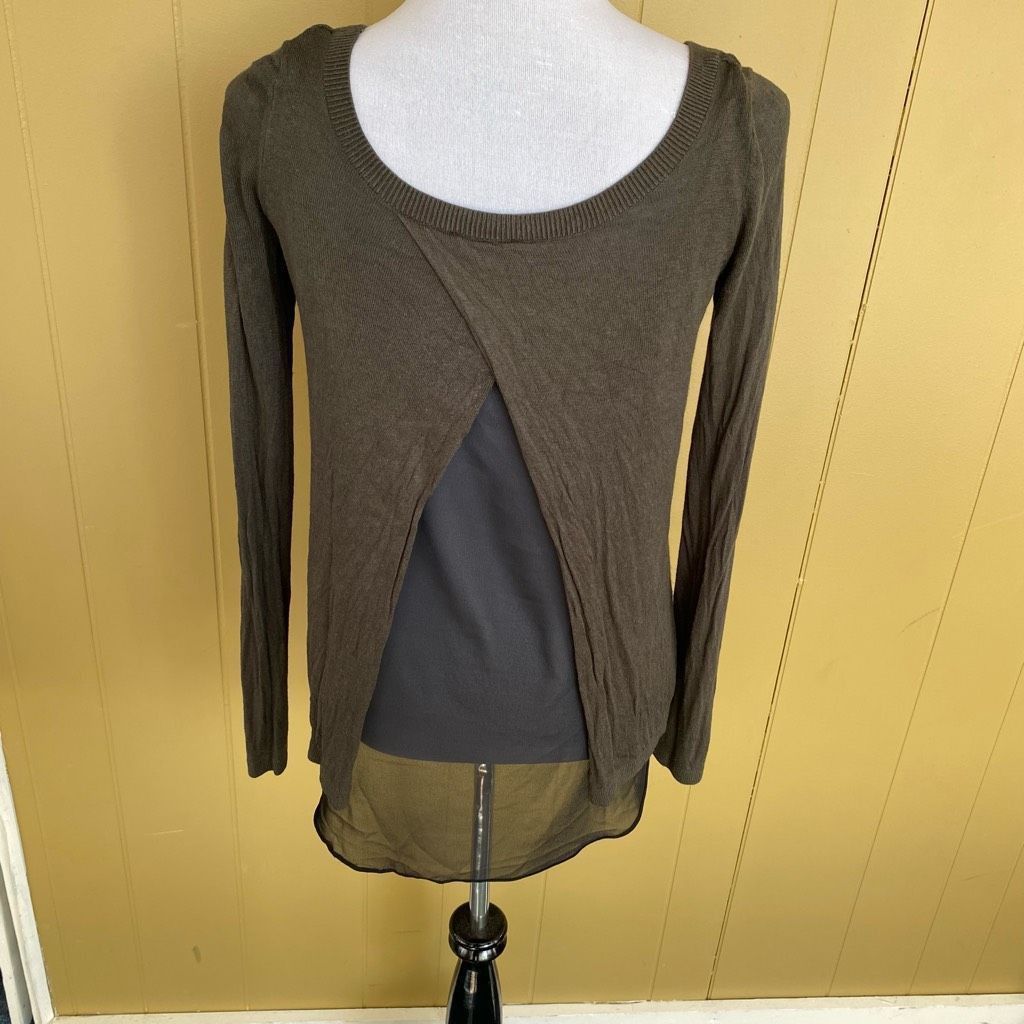 Express Express women M scoopneck Longsleeve lightweight sweater w/s Size M / US 6-8 / IT 42-44 - 6 Thumbnail