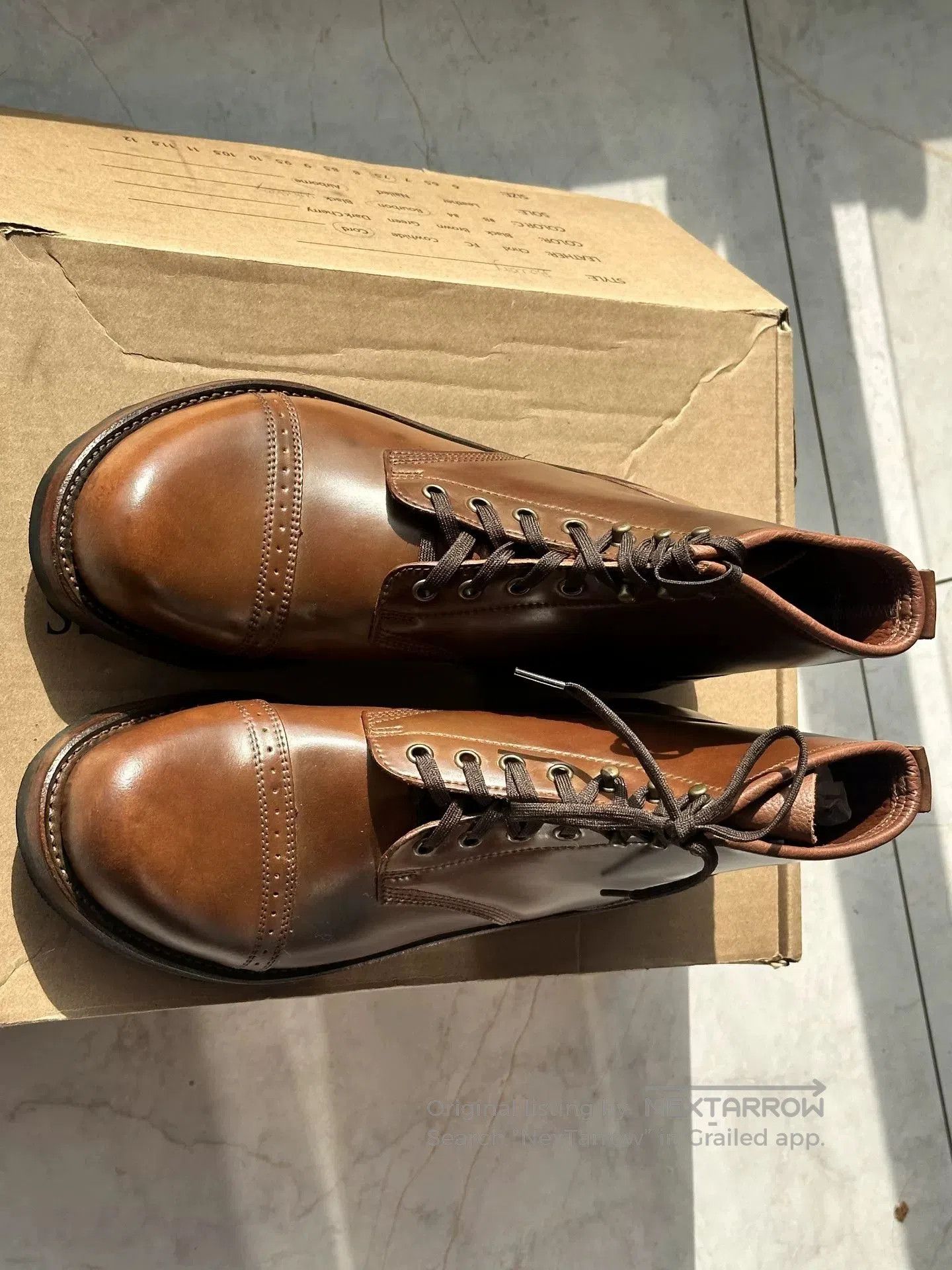 Viberg Julian Bowery Whiskey Shell Paratrooper Boots. Size US 7.5 / EU 40-41 - 1 Thumbnail