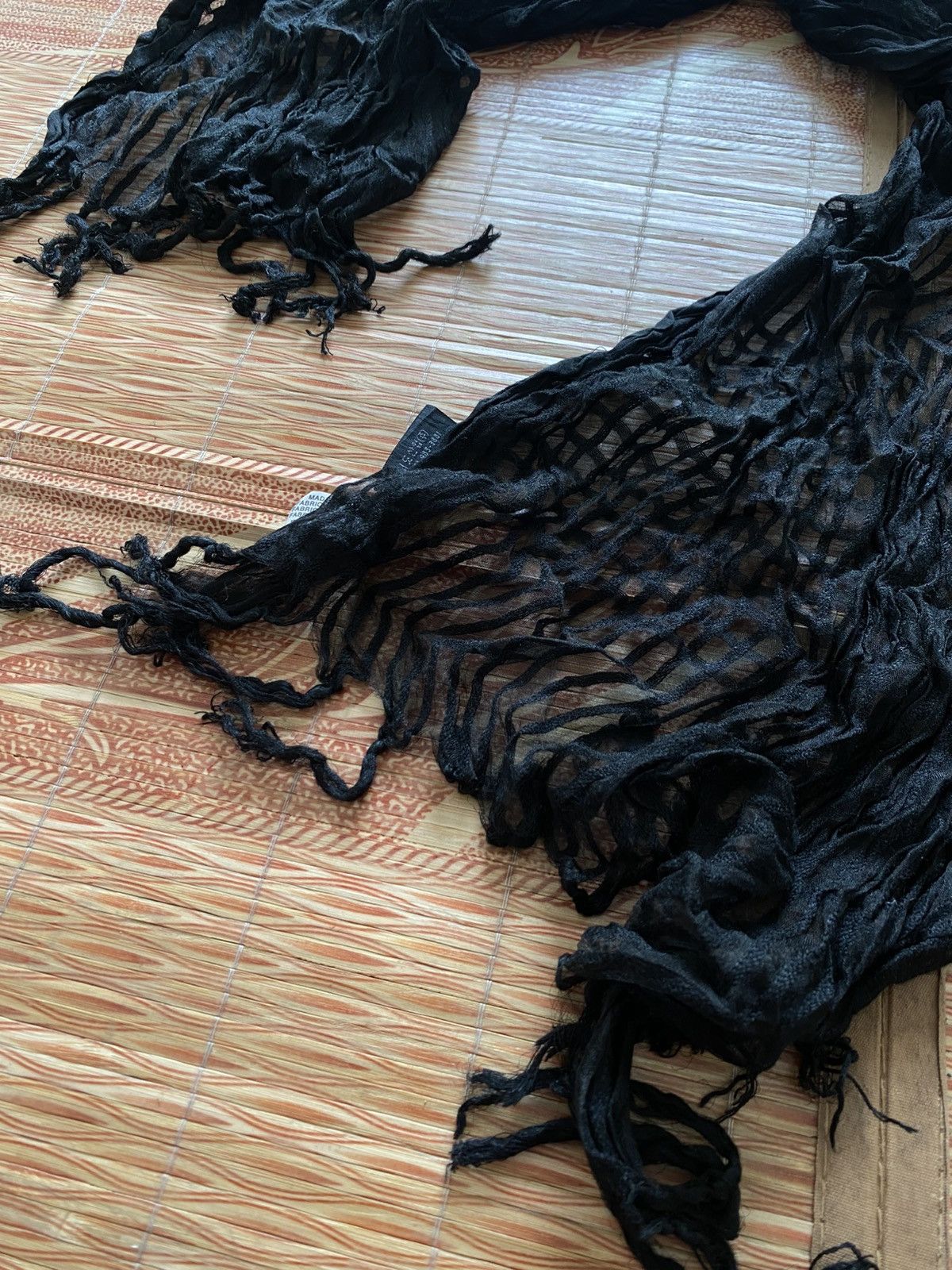 14th Addiction Renoma japanese scarf black kmrii goa fuga styled Size ONE SIZE - 5 Thumbnail