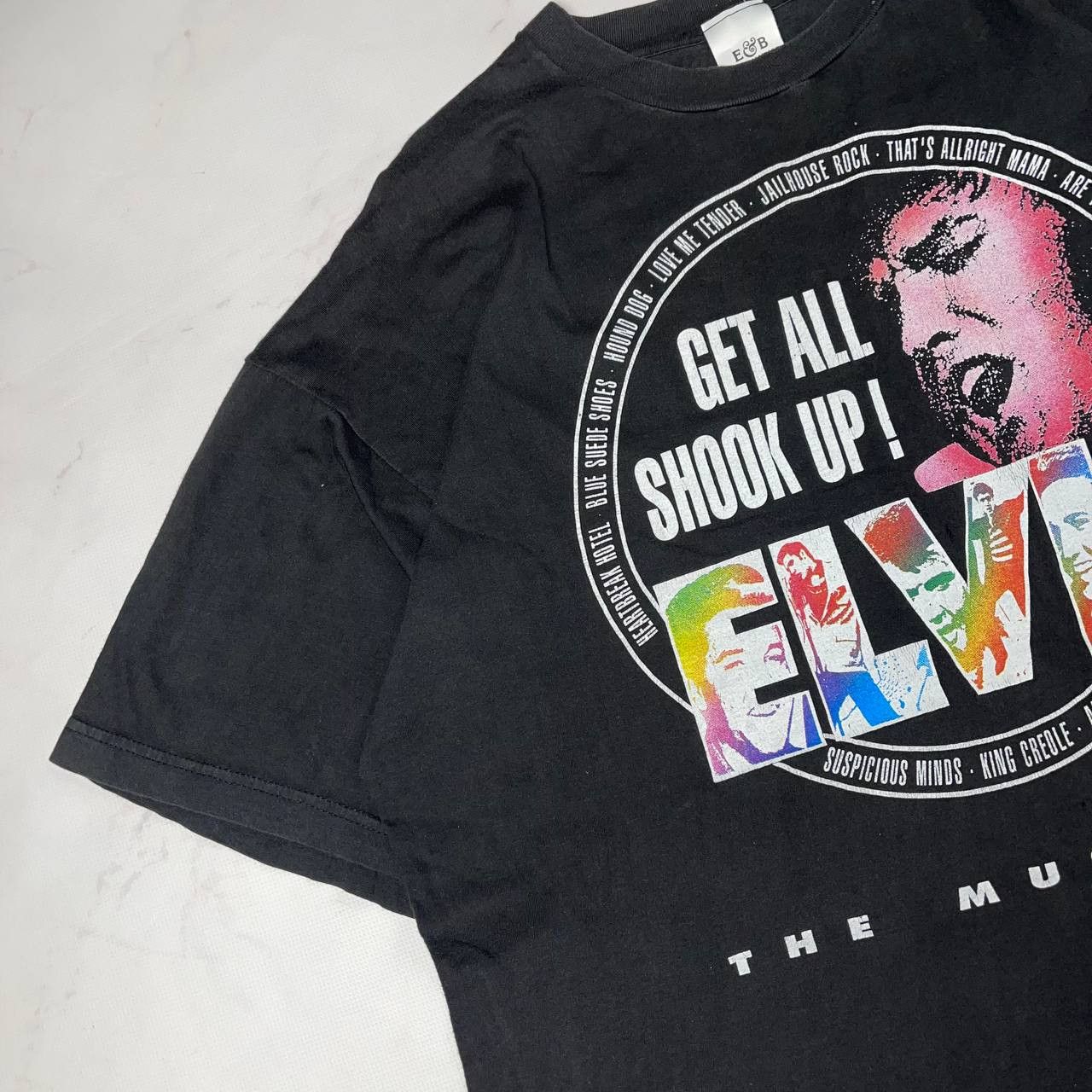 Vintage Vintage Elvis Presley Get All Shook Up! Rock tee Sz XL Size US XL / EU 56 / 4 - 3 Thumbnail