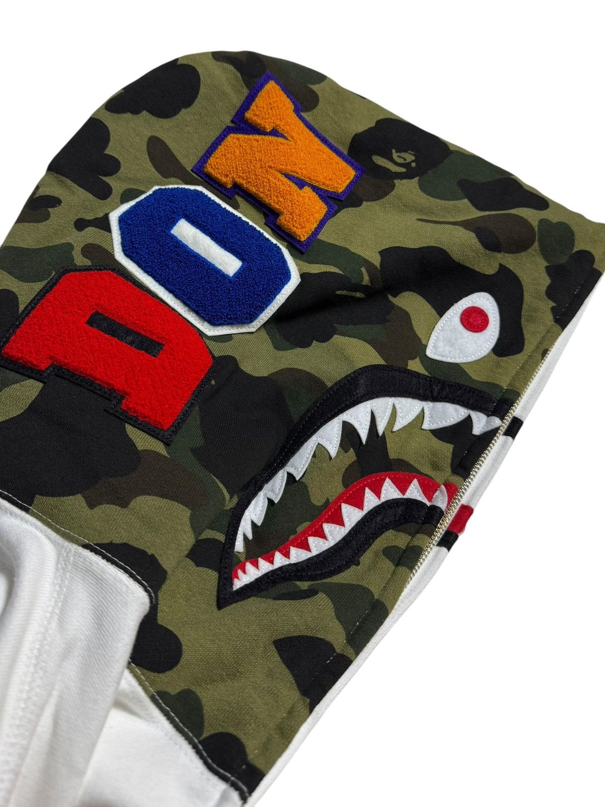 Bape BAPE Big sean Shark Full Zip Hoodie White Size US L / EU 52-54 / 3 - 5 Thumbnail