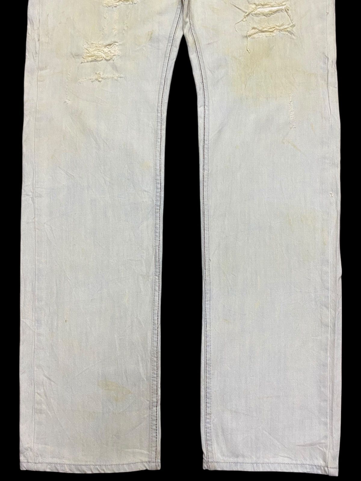 Rhude × Zara Vintage Zara Faded Wash Distressed Loose Jeans Size US 34 / EU 50 - 5 Thumbnail