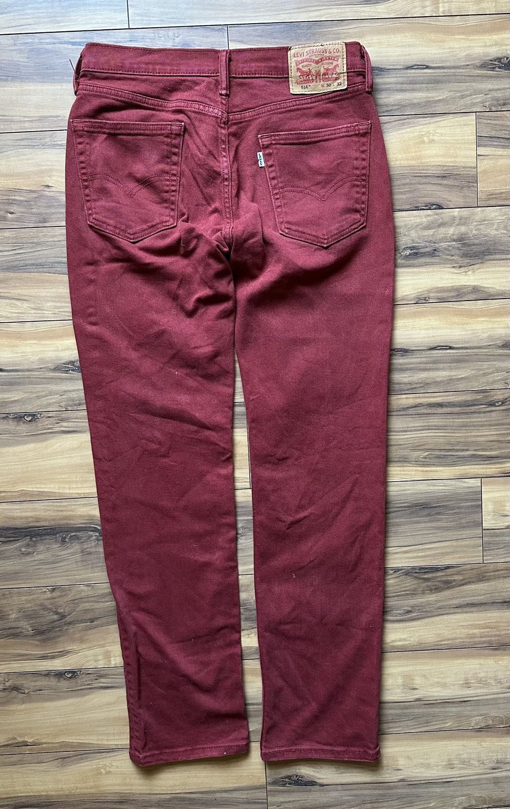 Levi's Burgundy 514 Levi's Denim Jeans Size US 30 / EU 46 - 5 Thumbnail