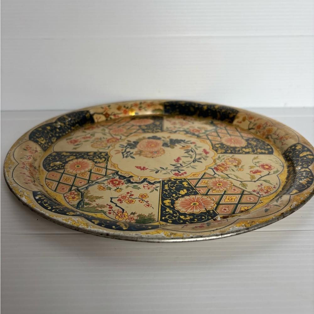 Designer vintage Daher Decorated Ware Tin Metal Tray Size ONE SIZE - 2 Thumbnail