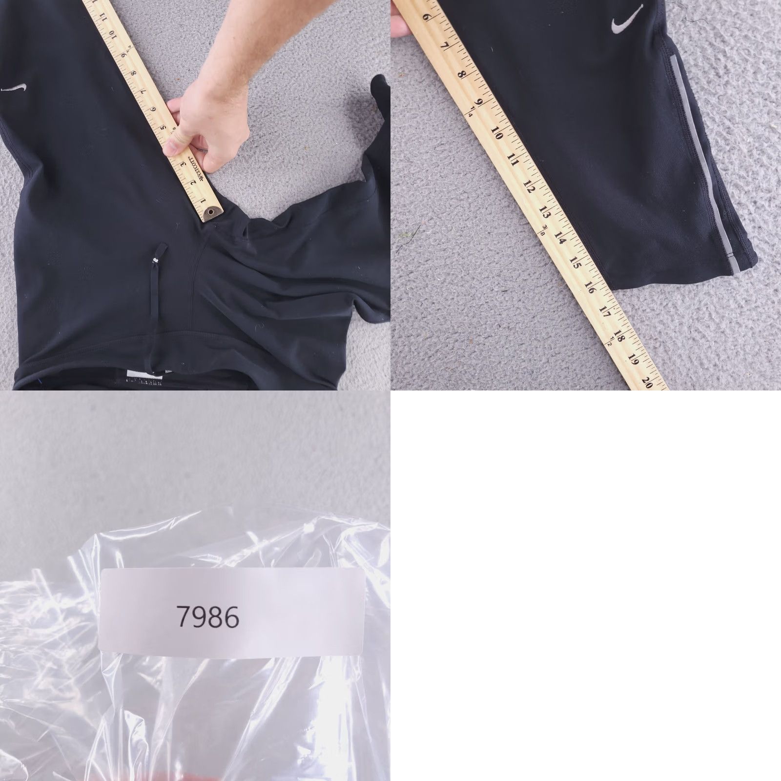 Nike Nike Shorts Womens M Black Capri Filament Dri-Fit Running Knee Capris Mens? Womens Size 32" / US 10 / IT 46 - 9 Thumbnail
