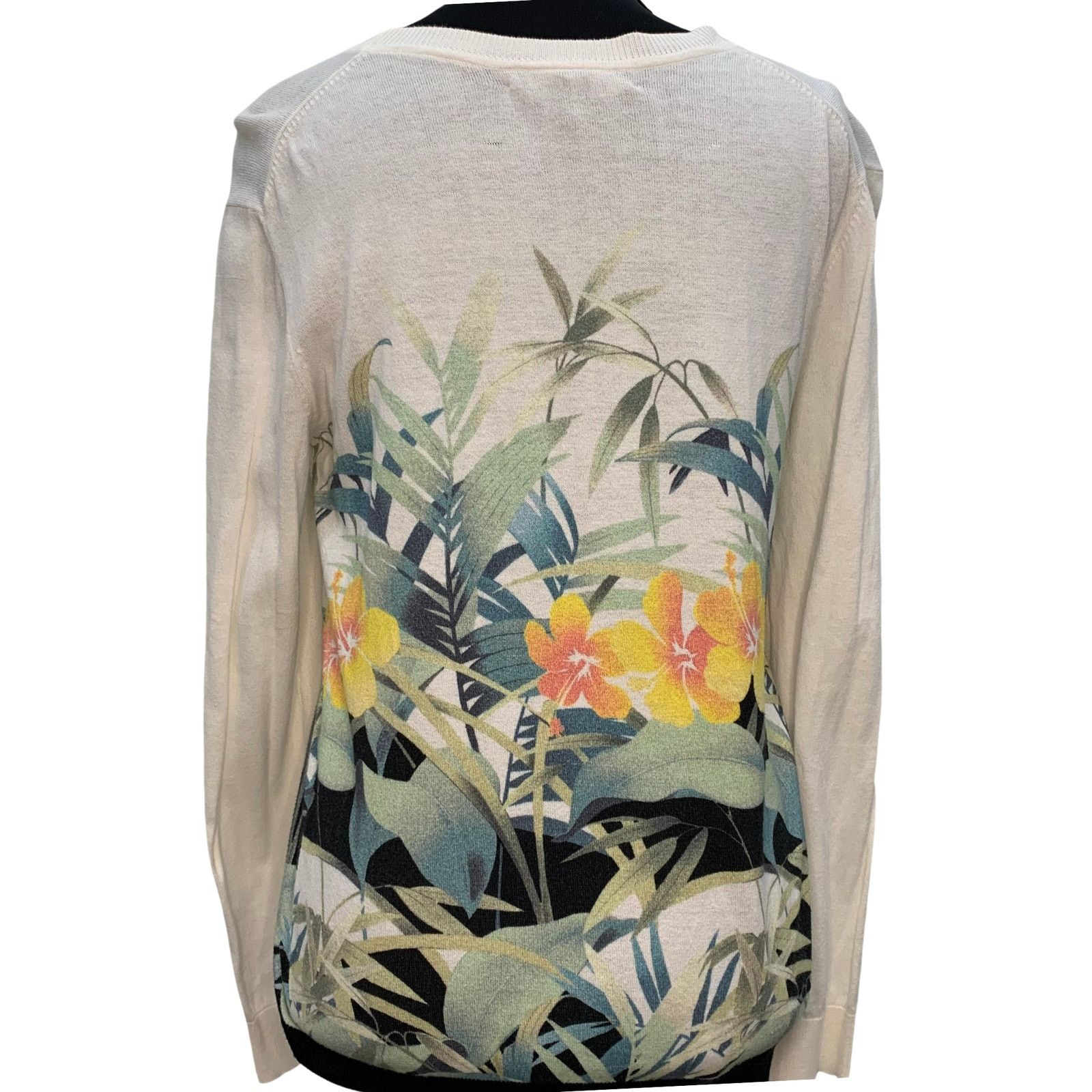Tommy Bahama Vintage Tommy Bahama Fitted Long Sleeve Tropical Blouse Size S / US 4 / IT 40 - 2 Thumbnail