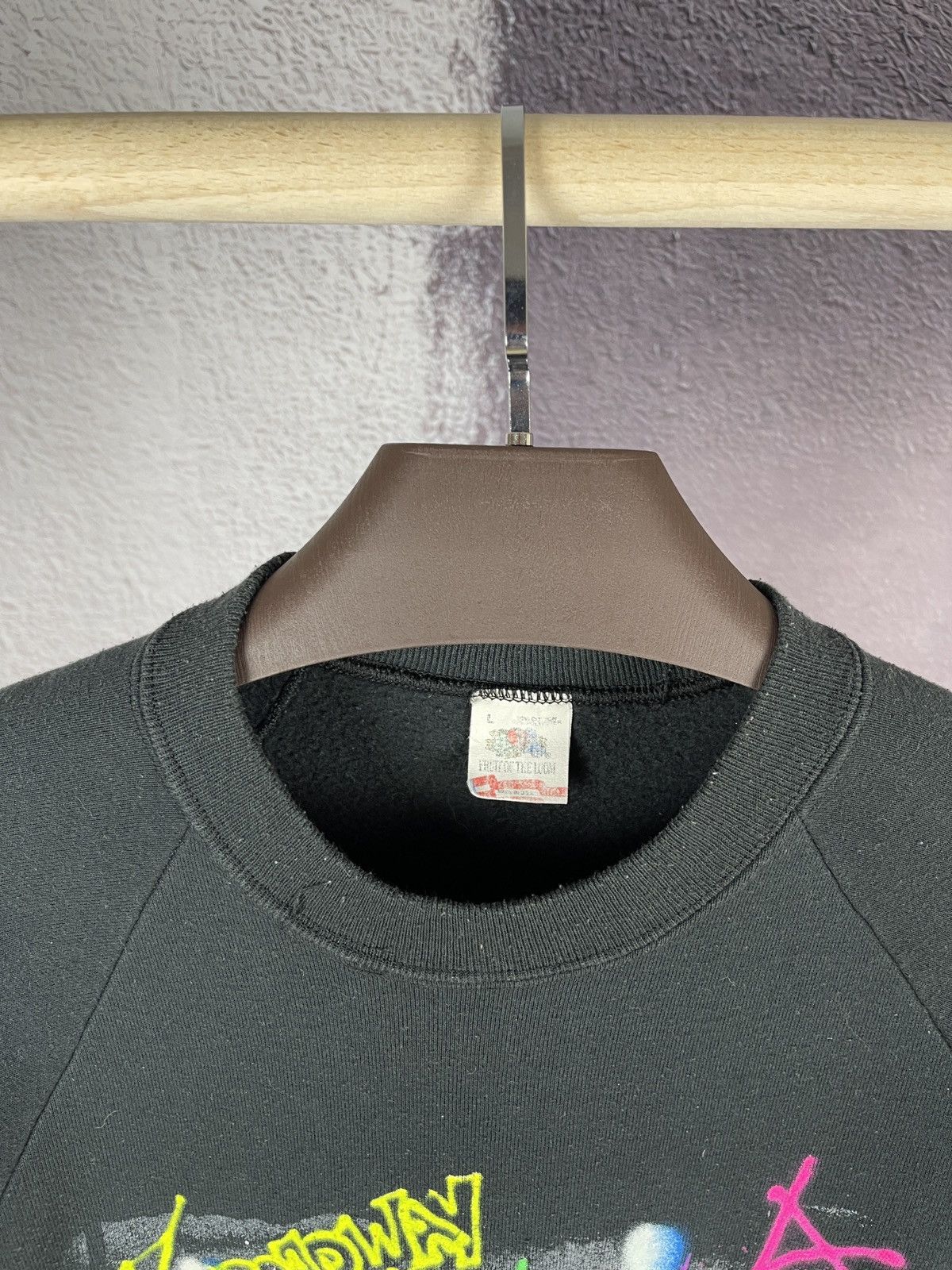 Fruit Of The Loom FOTL Wild Oats vintage 90s New York broadway soho sweatshirt Size US L / EU 52-54 / 3 - 3 Thumbnail