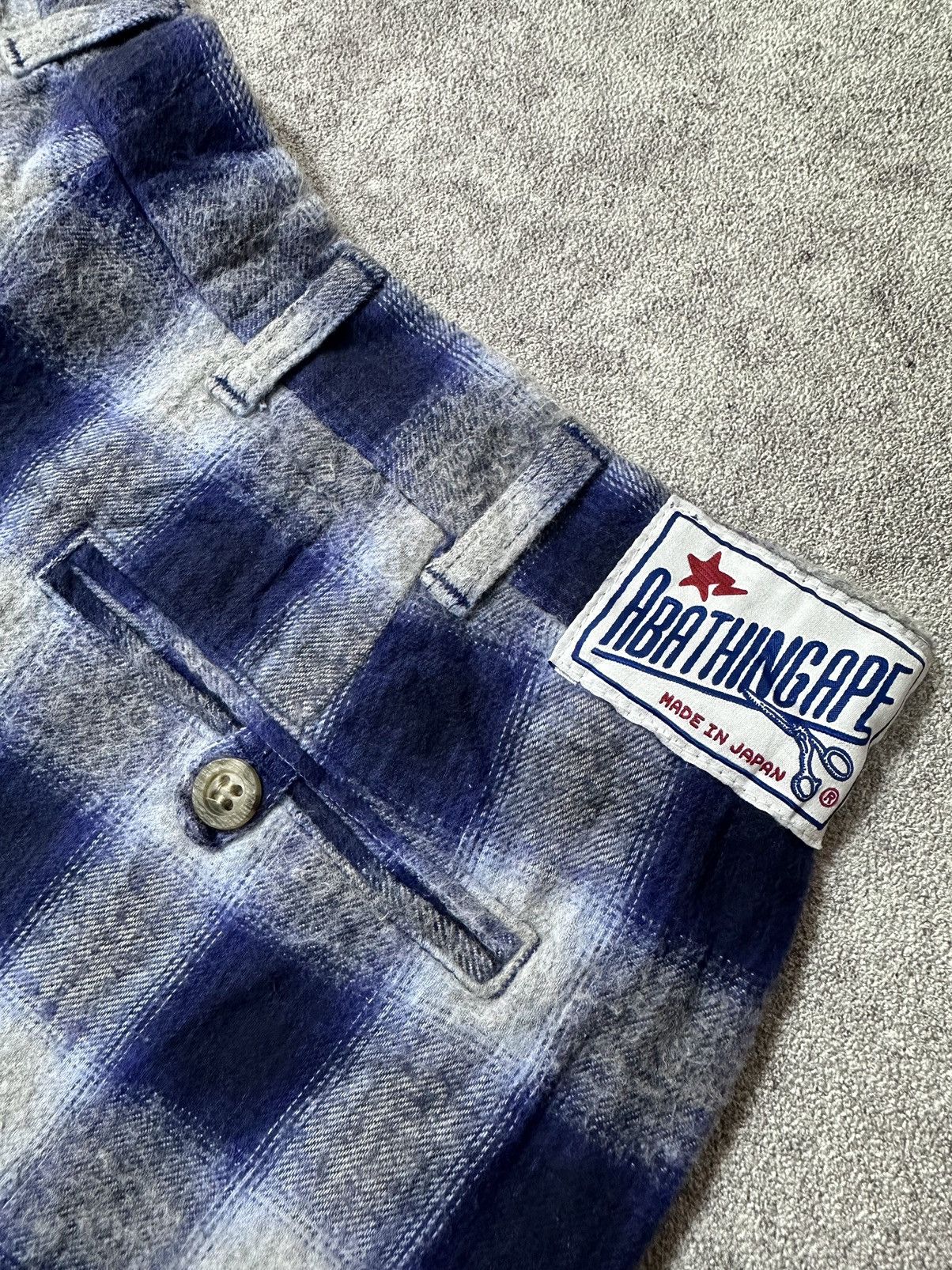 Bape Vintage Bape Plaid Short Pants Size US 32 / EU 48 - 5 Thumbnail