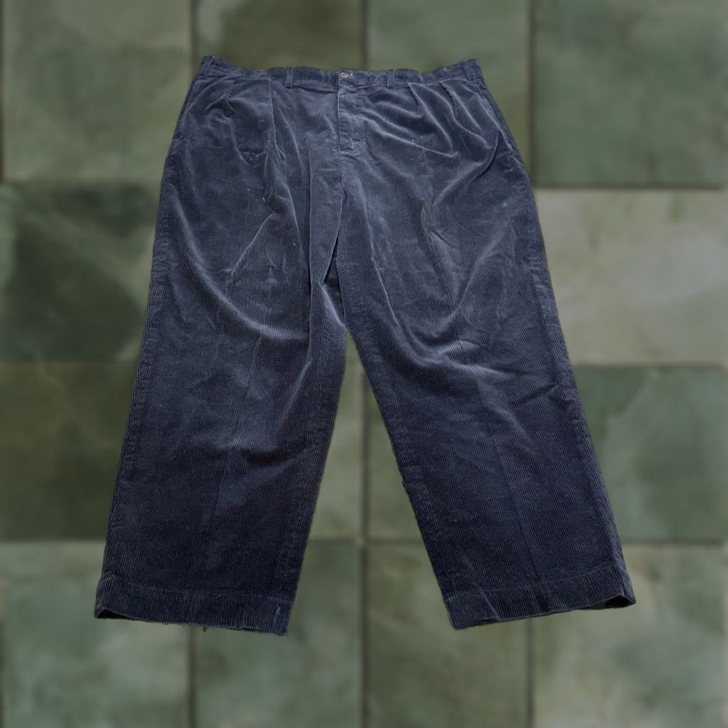 Polo Ralph Lauren VINTAGE Polo Ralph Lauren Pants Mens 42x28 Blue Corduroy Cords Size US XL / EU 56 / 4 - 1 Thumbnail