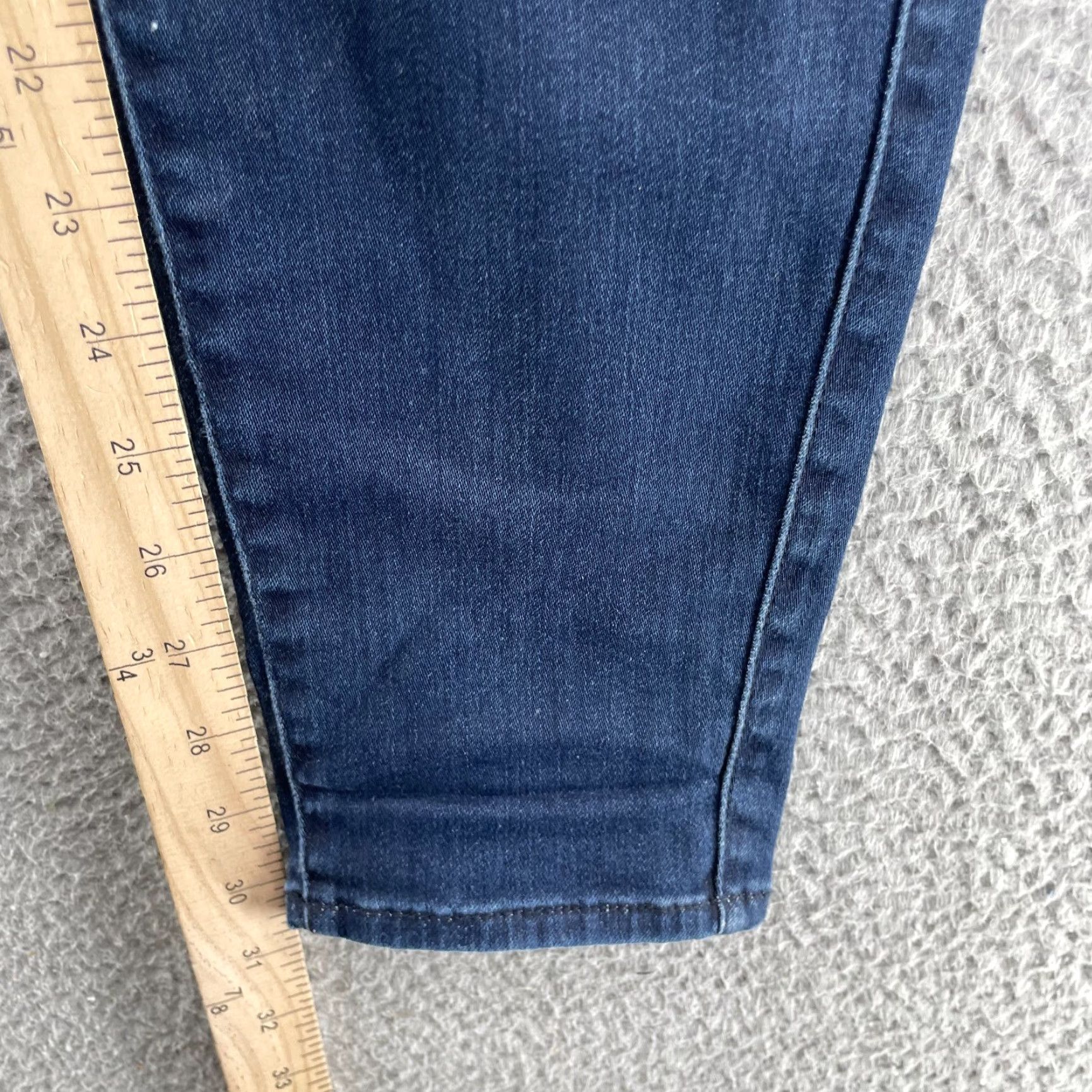 Vintage Fidelity Jeans Women's 32* Dark Belvedere High Rise Ultra Slim Classic Academia Jeans Woman Slim Skinny 5-Pocket Denim Blue Size 24" / US 00 / IT 34 - 5 Thumbnail