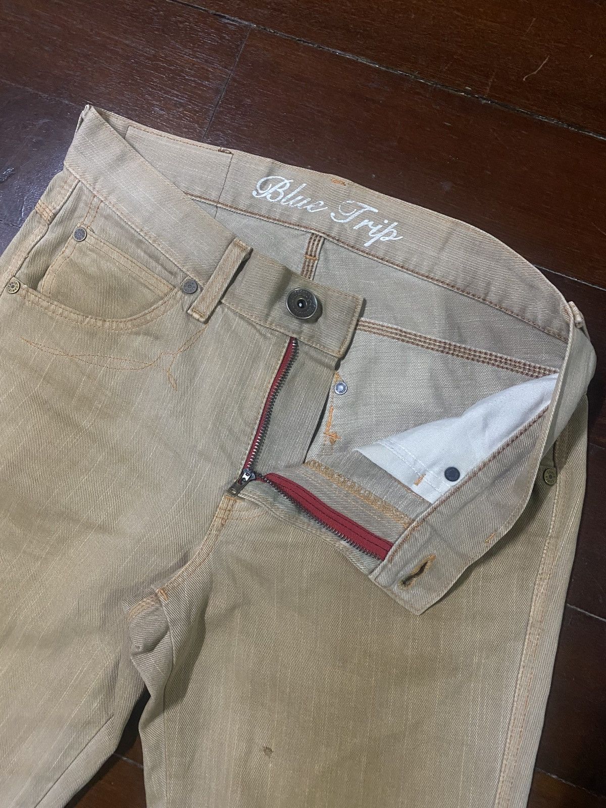 Edwin VINTAGE EDWIN BLUE TRIP 503 FLARE JEANS mud wash Size US 36 / EU 52 - 17 Thumbnail