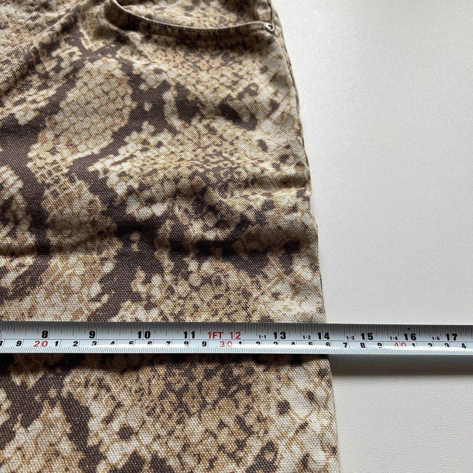 Stussy × Vintage Stussy Washed Canvas Big Ol' Jeans Python Print Size 32 Rare Size US 32 / EU 48 - 11 Thumbnail