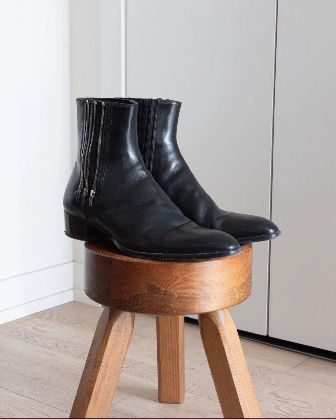 SS15 Saint Laurent Paris Triple Zipper Hedi Slimane