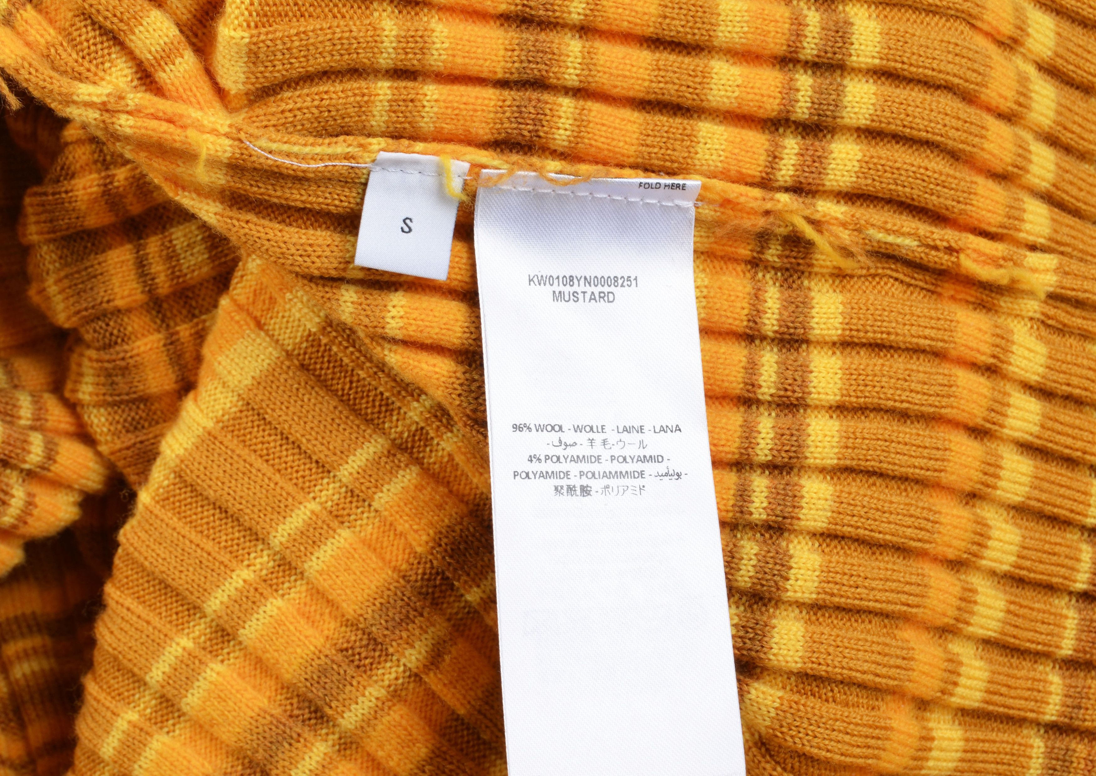 JW Anderson JW Anderson Wool Pleated Striped Asymmetric Draped Skirt Size 26" / US 2 / IT 38 - 9 Thumbnail